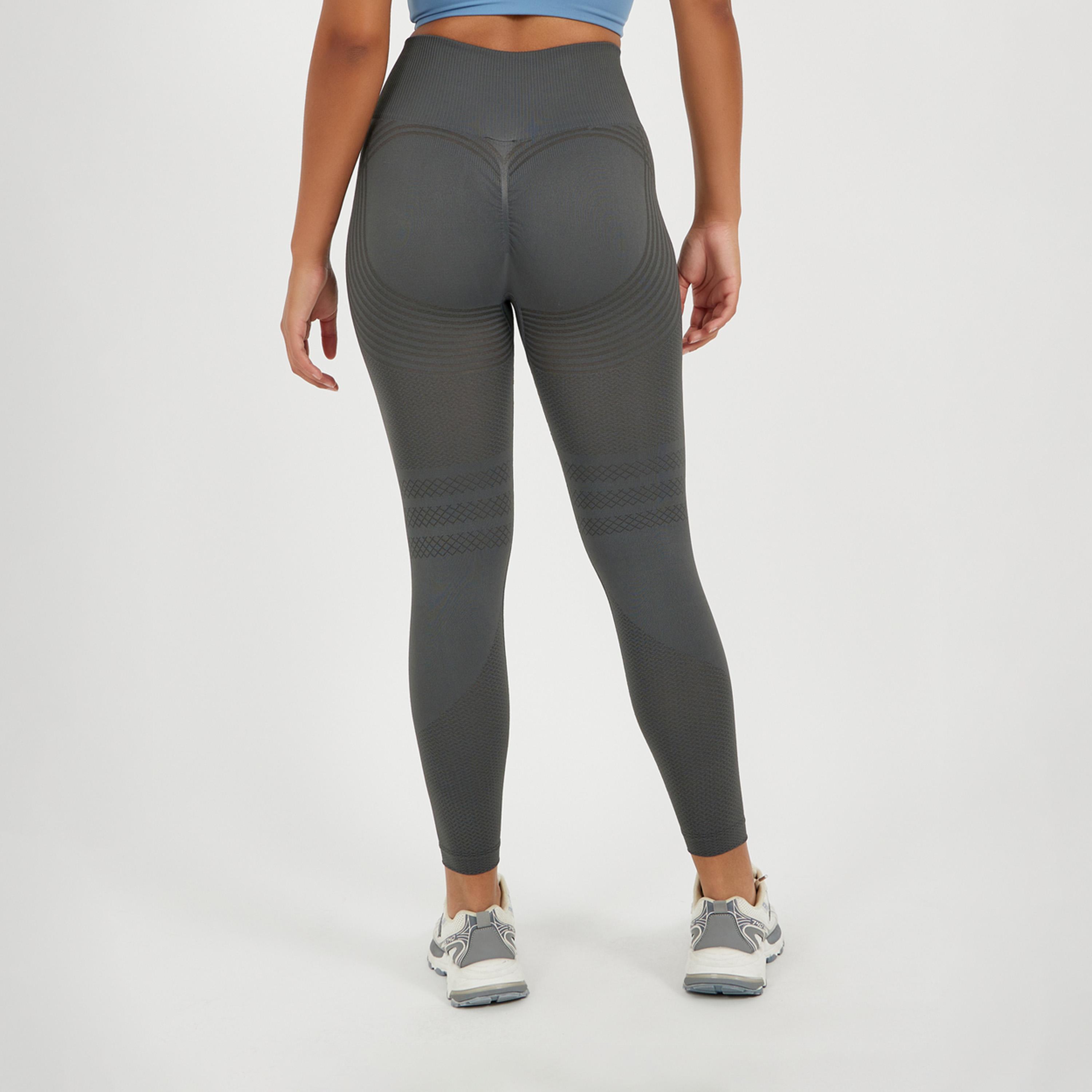 ستايلي - ليقنز بدون درزات بحزام خصر مضلع-women-clothing-sportswearandactivewear-bottoms-leggings-image-4