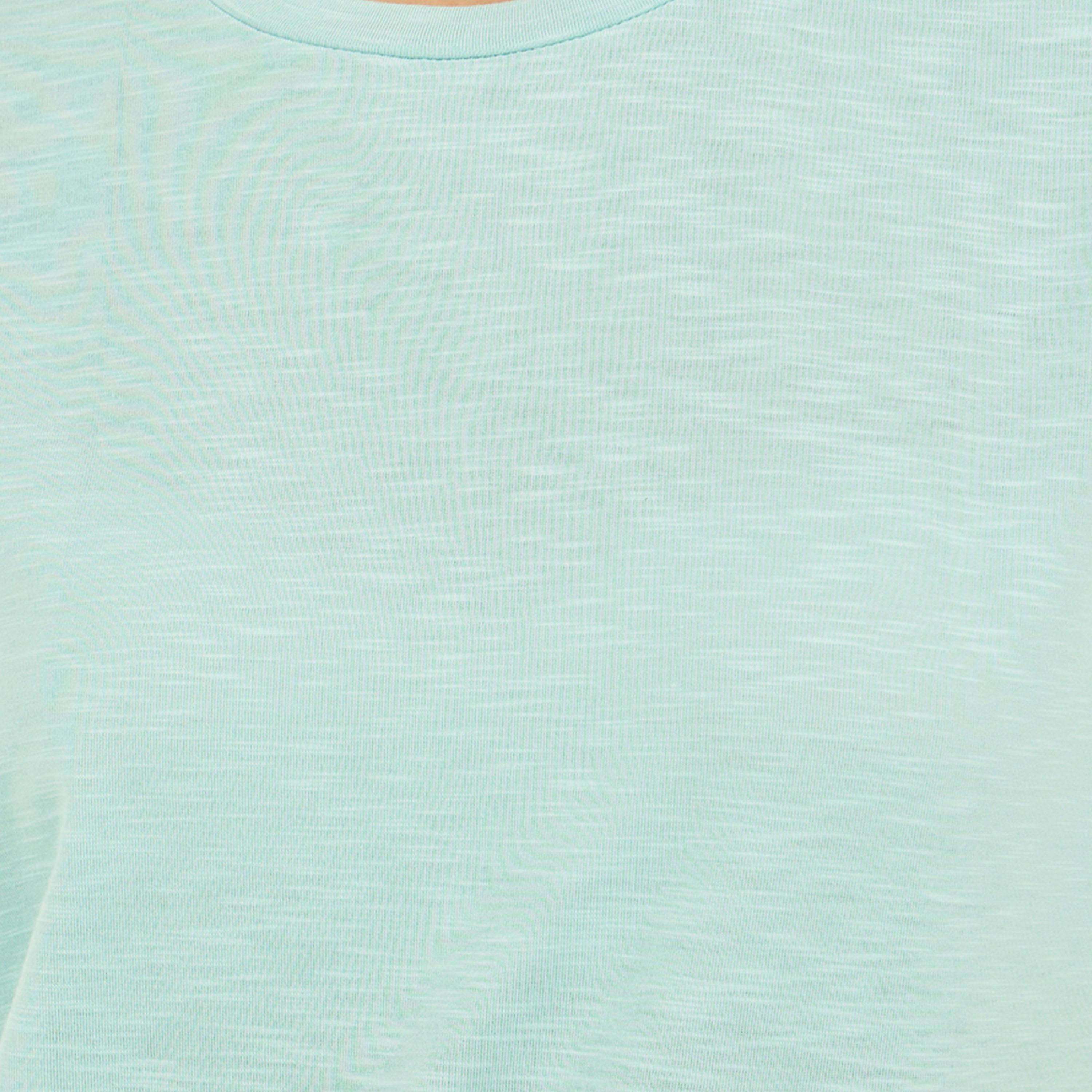 Styli Slubbed Short Sleeves Boxy T-Shirt with Lace Detail-women-clothing-tshirts-image-4