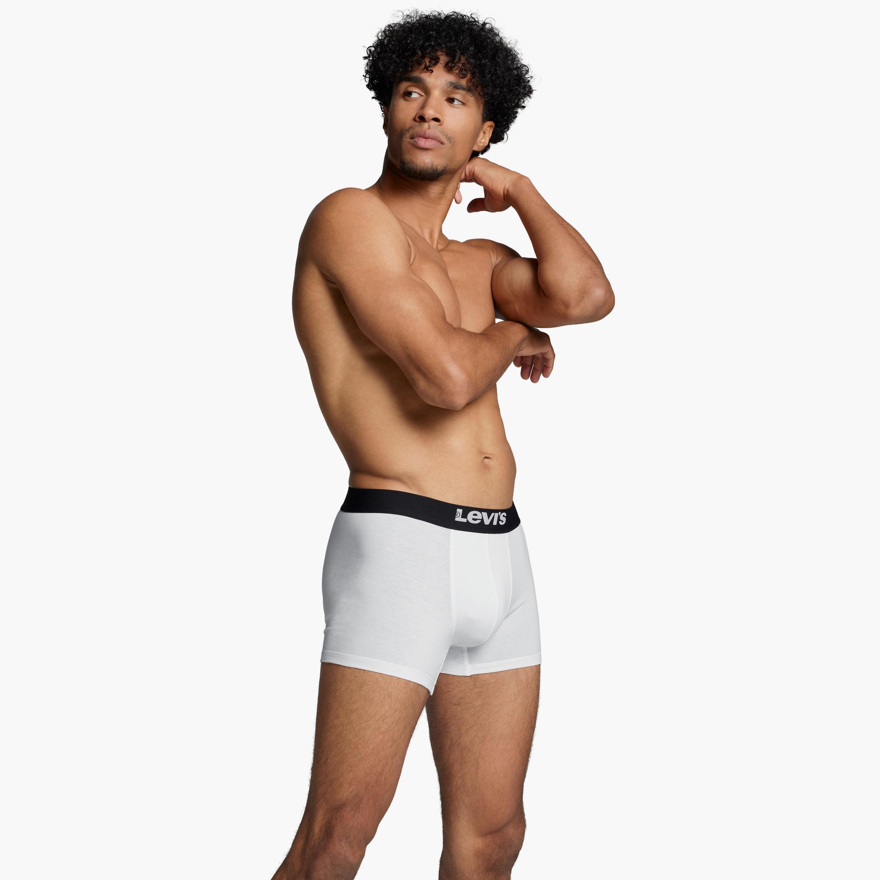 مجموعة من قطعتين من بوكسرات رجالية بحزام خصر مطبوع من ليفايس-men-clothing-innerwear-underwear-image-4