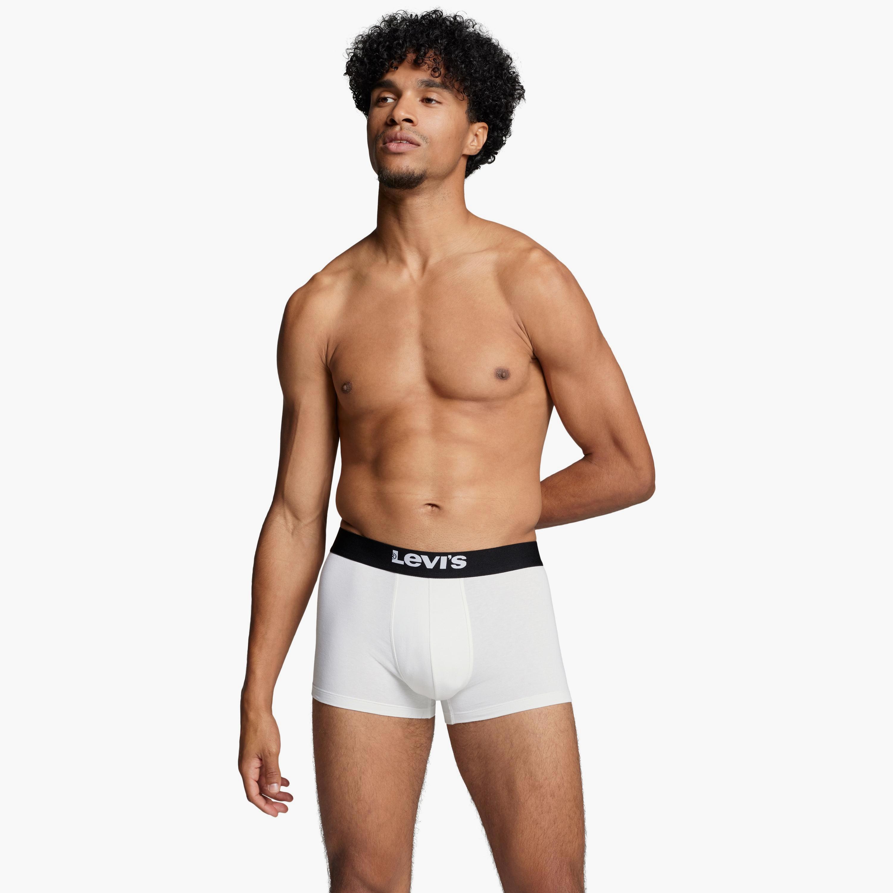 Levi's Pack of 2 Brand Print Waistband Men's Trunks-men-clothing-innerwear-underwear-image-3