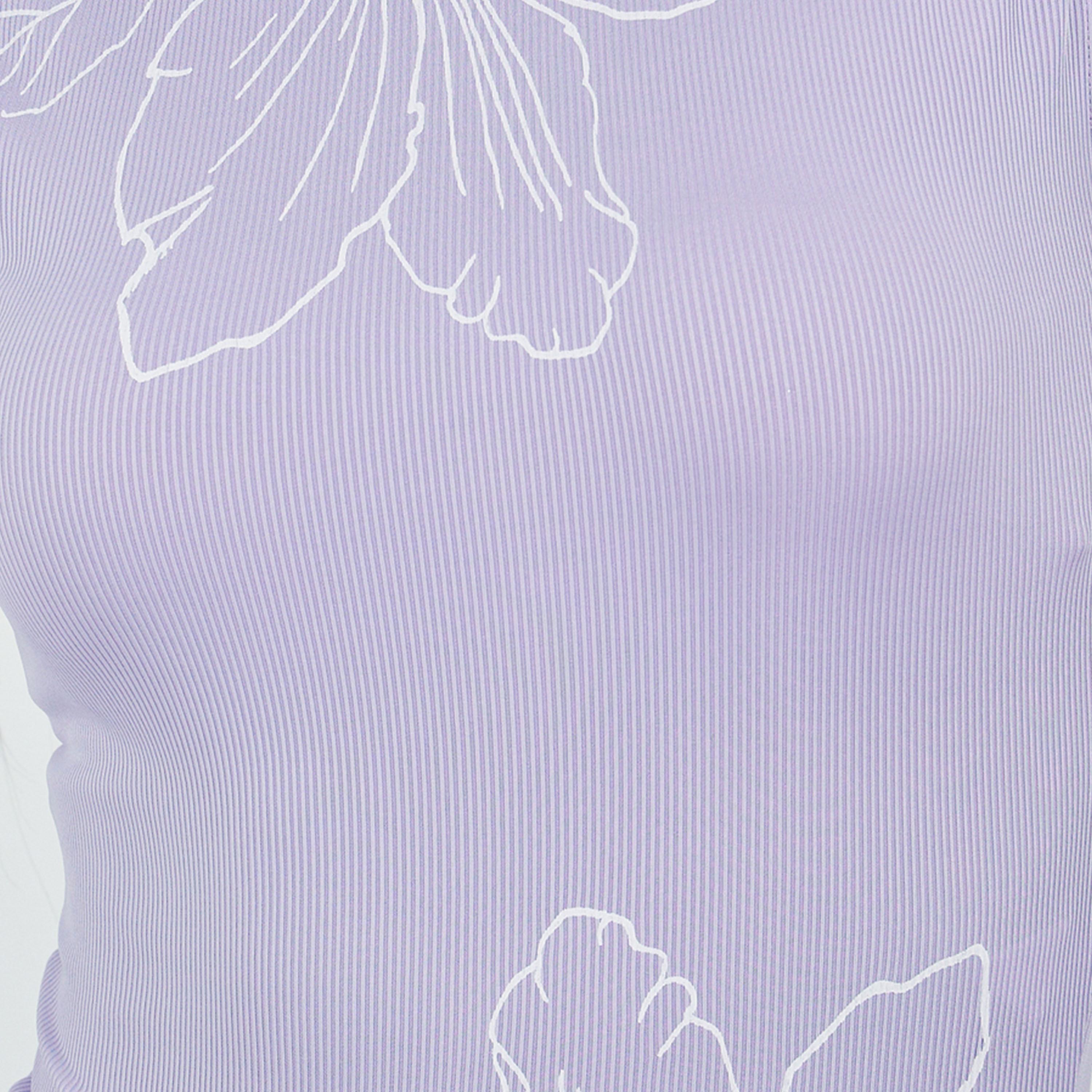 Styli Floral Graphic Print Ribbed Fitted Tank-women-clothing-tshirts-image-3