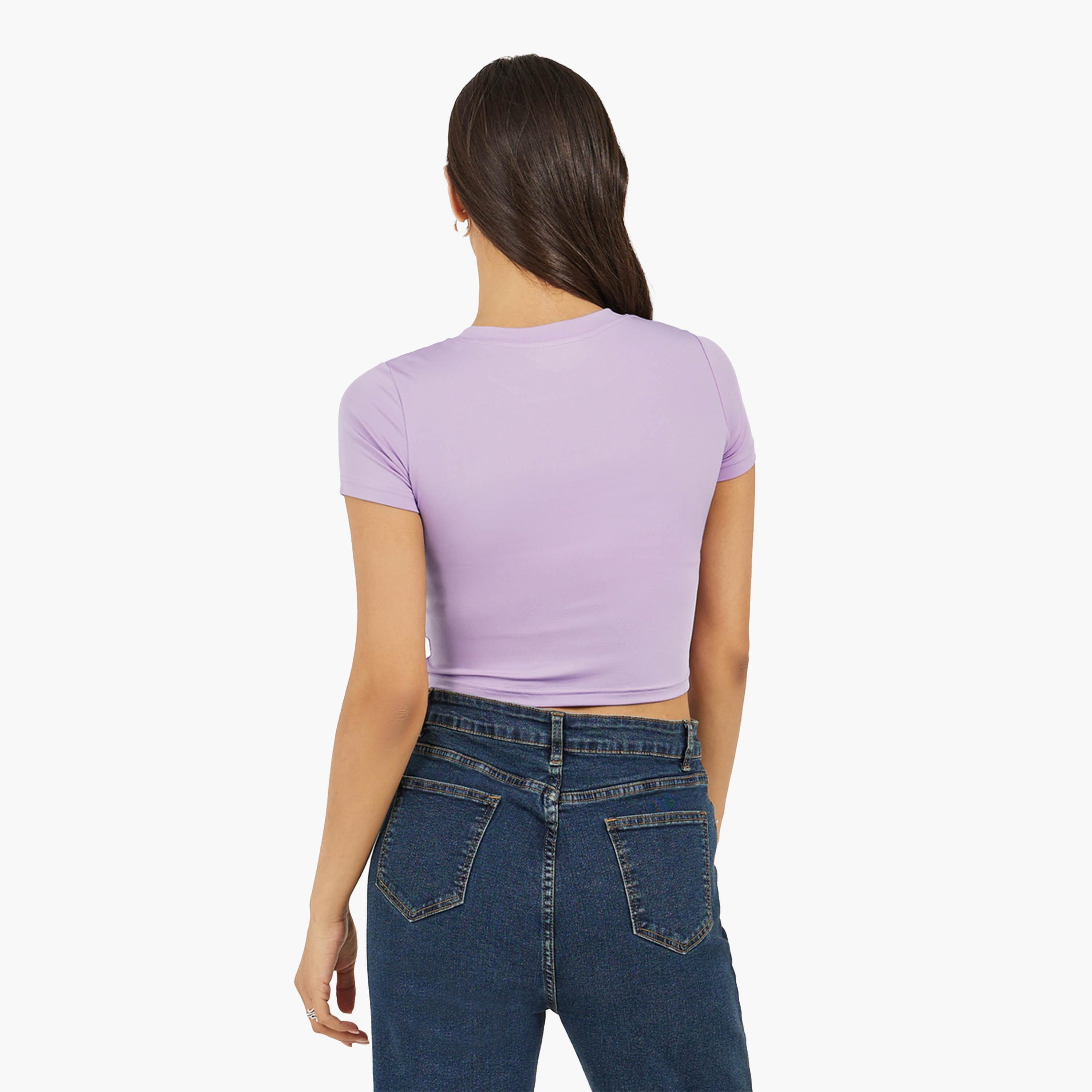 Styli Sceneric Graphic Print Cropped Fitted T-Shirt-women-clothing-tshirts-image-4