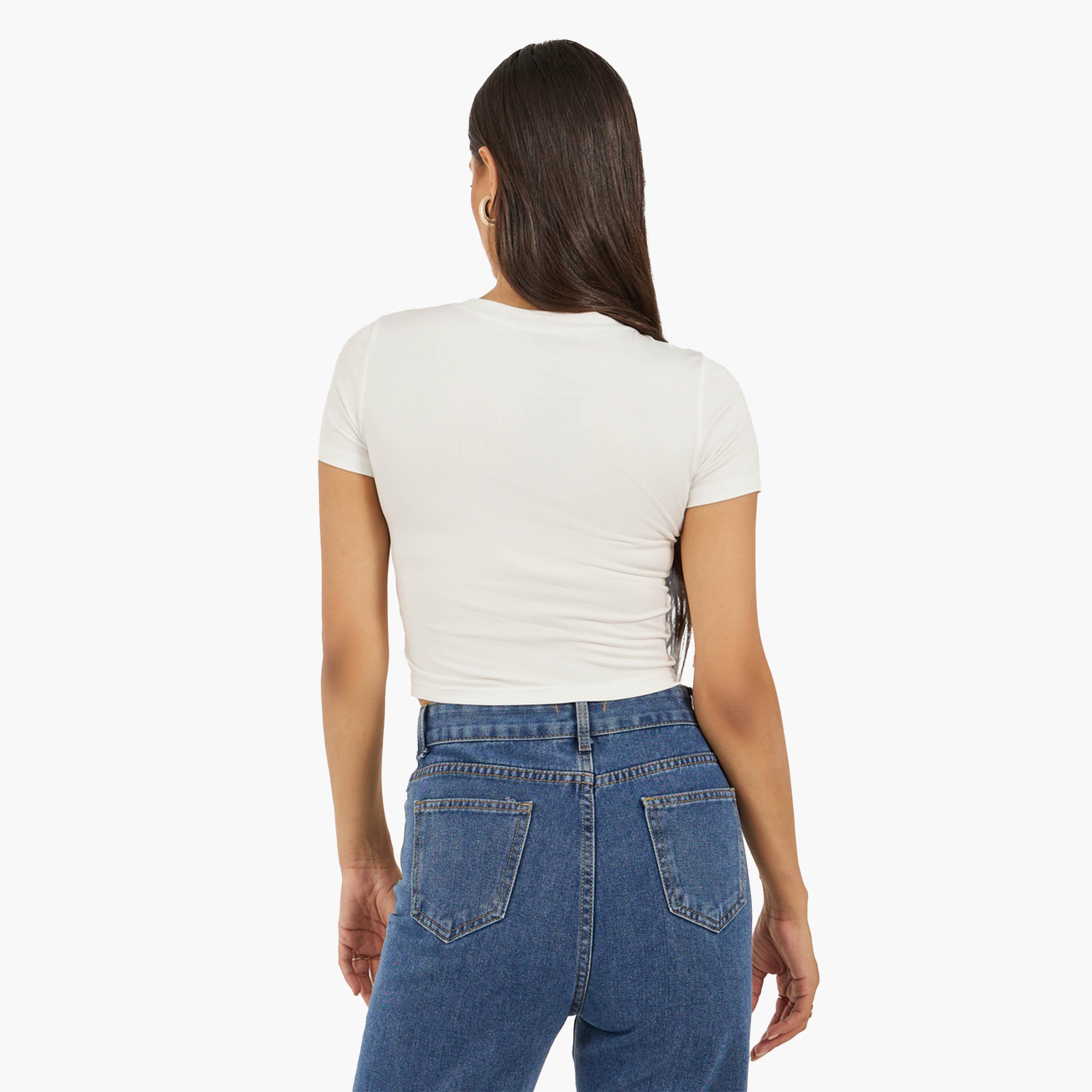 Styli Sceneric Graphic Print Cropped Fitted T-Shirt-women-clothing-tshirts-image-4