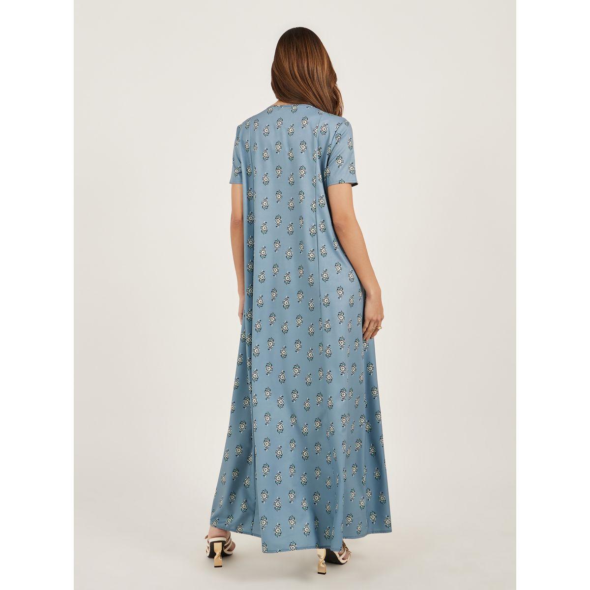 جلابية مطبعة بالكامل مع أكمام قصيرة-women-arabicclothing-jalabiyas-image-5