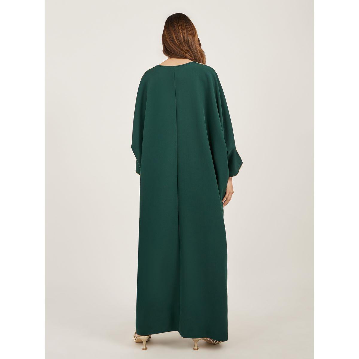 Styli Lace Detail Round Neck Kaftan-women-arabicclothing-kaftan-image-5