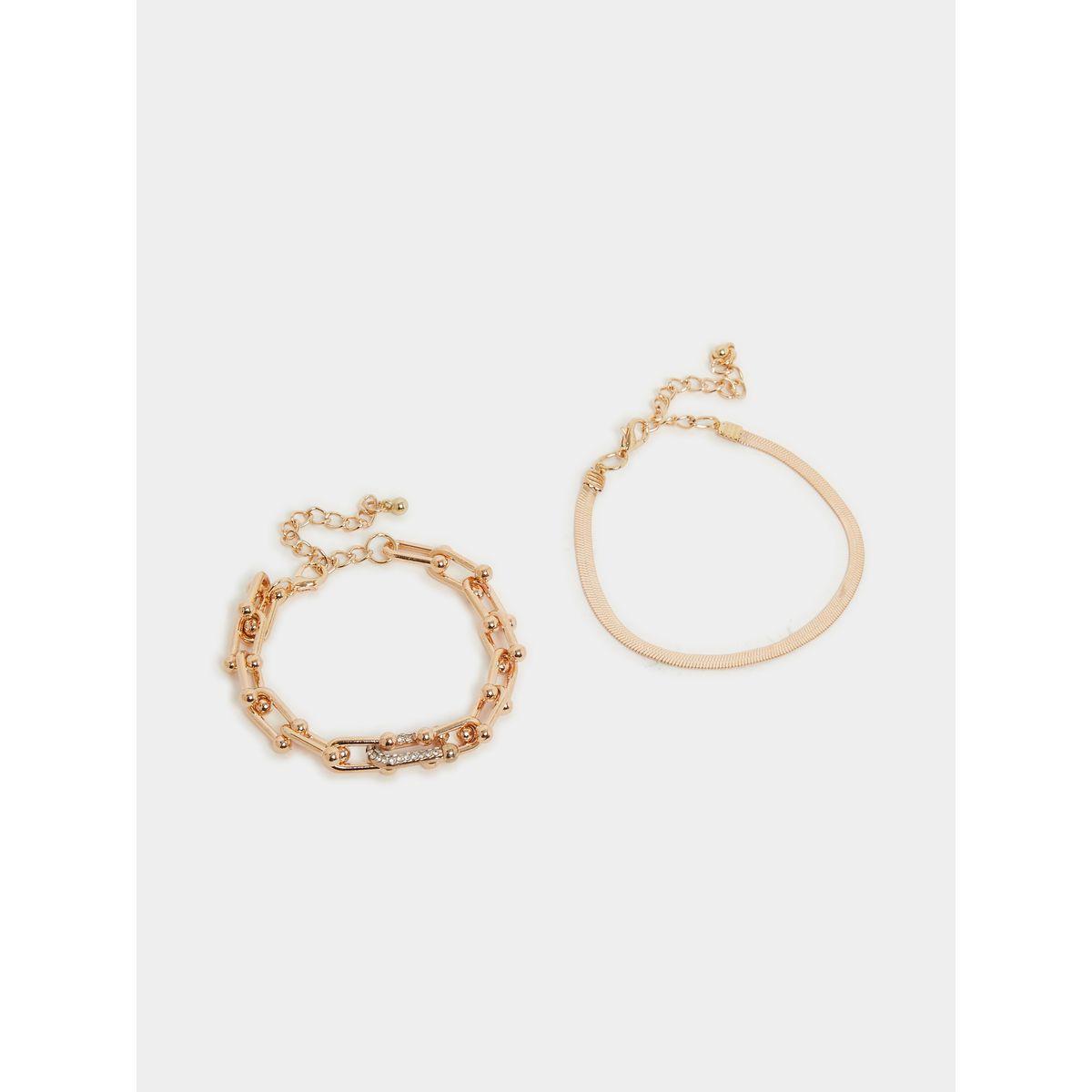 Styli Set of 2 - Link and Chain Bracelet-women-watchesandjewellery-jewellery-banglesandbracelets-image-3