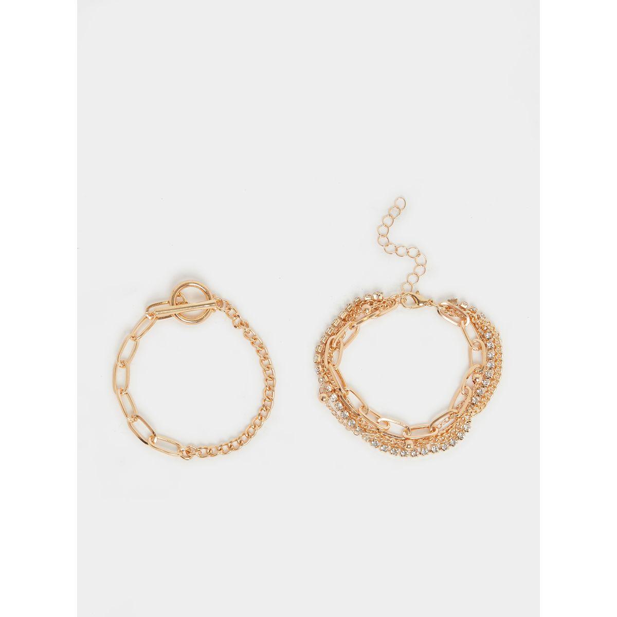 مجموعة من 5 اساور يد-women-watchesandjewellery-jewellery-banglesandbracelets-image-2