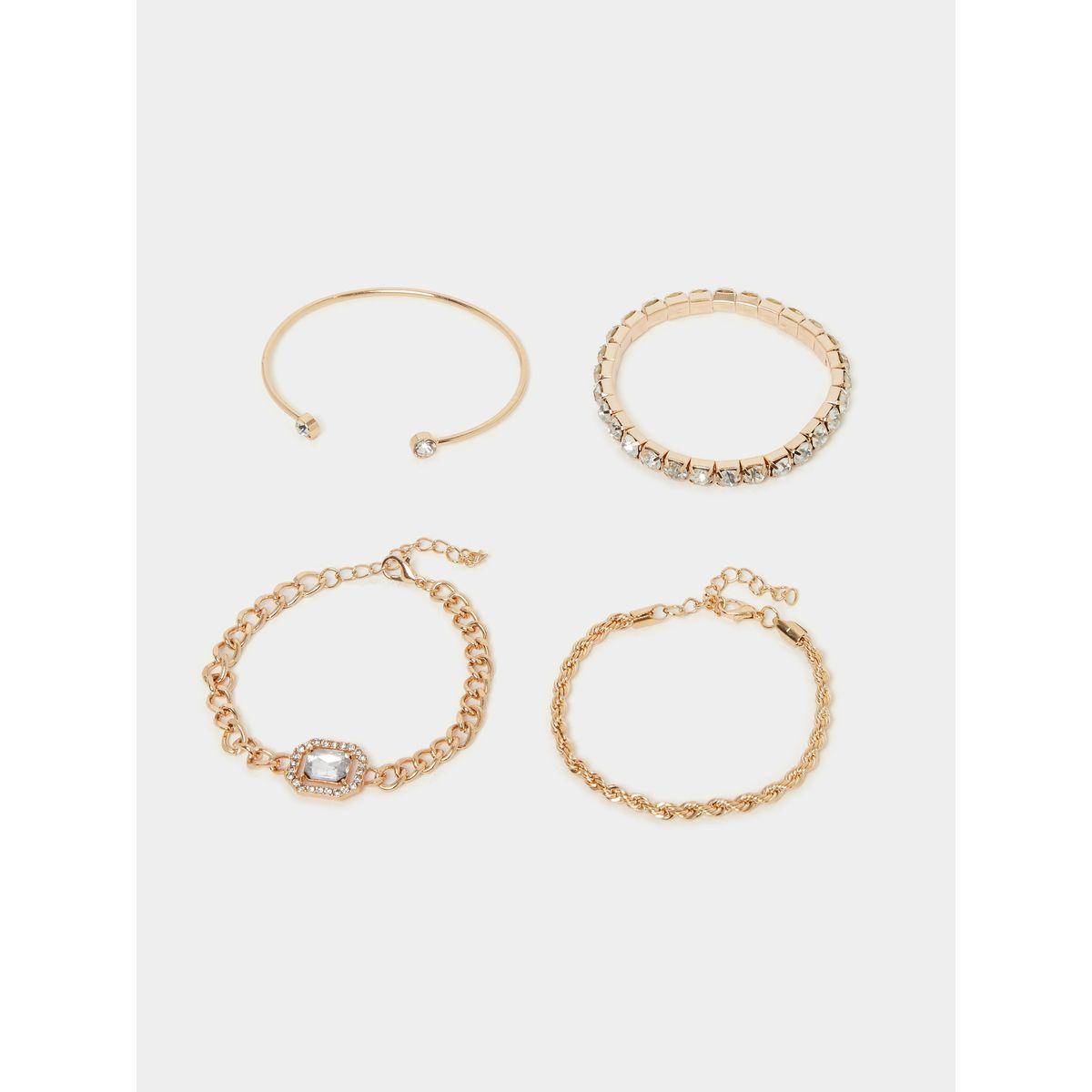 مجموعة من 4 اساور يد كاجوال-women-watchesandjewellery-jewellery-banglesandbracelets-image-2