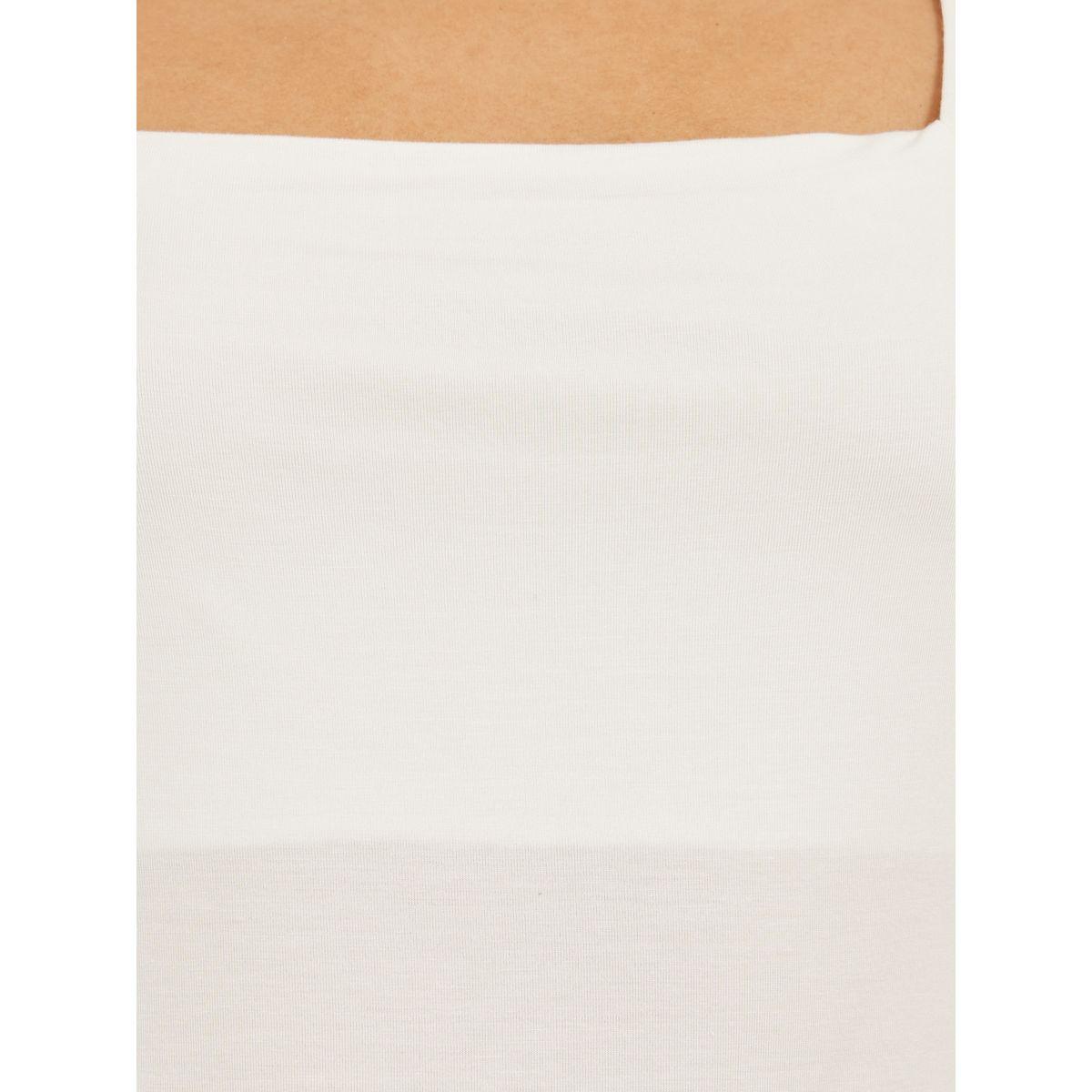 Styli Solid Square Neck Fitted Short Sleeve T-Shirt-women-clothing-tshirts-image-4