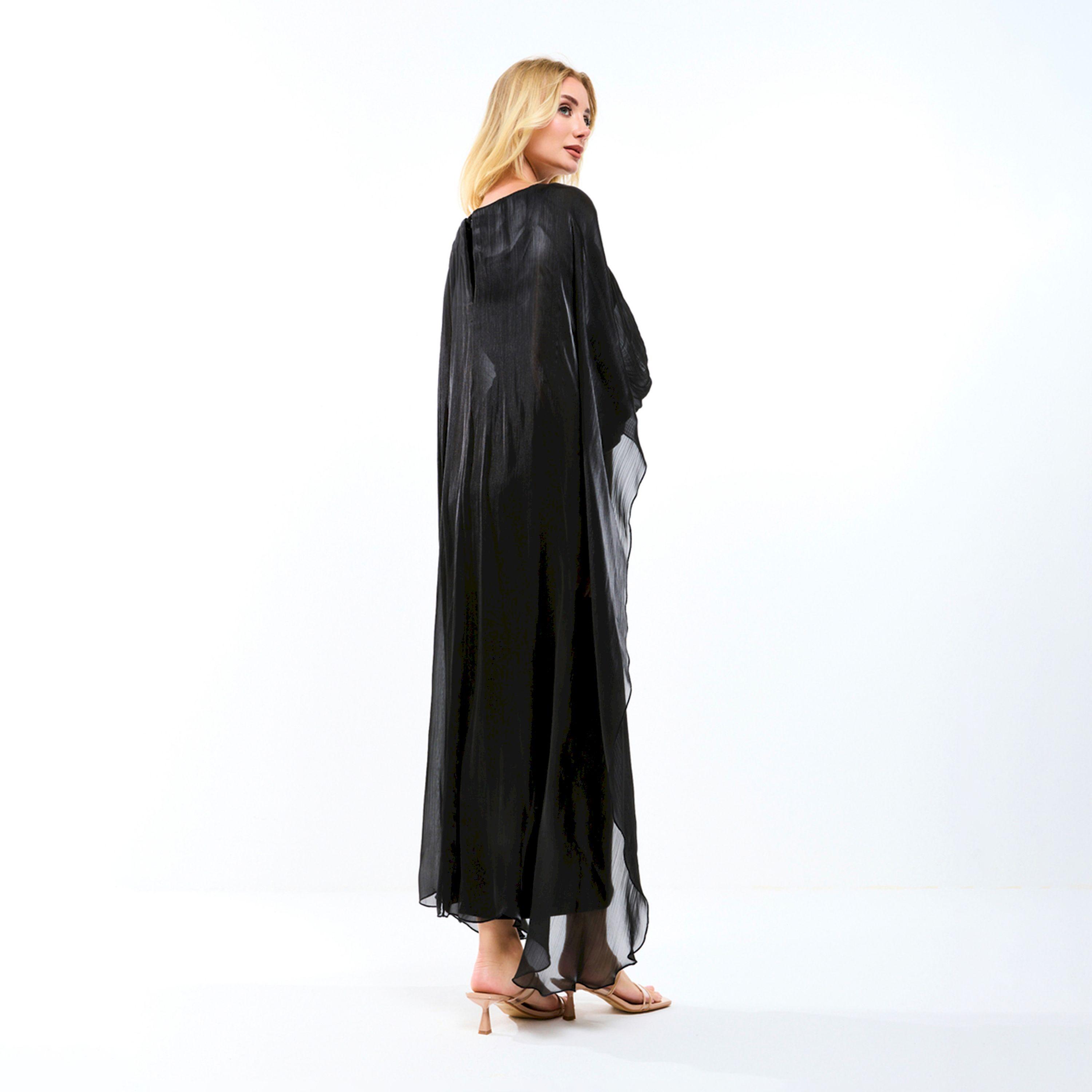 فستان طويل بأكمام بنمط كيب هاوس أوف مودا × ستايلي-women-clothing-dresses-image-2