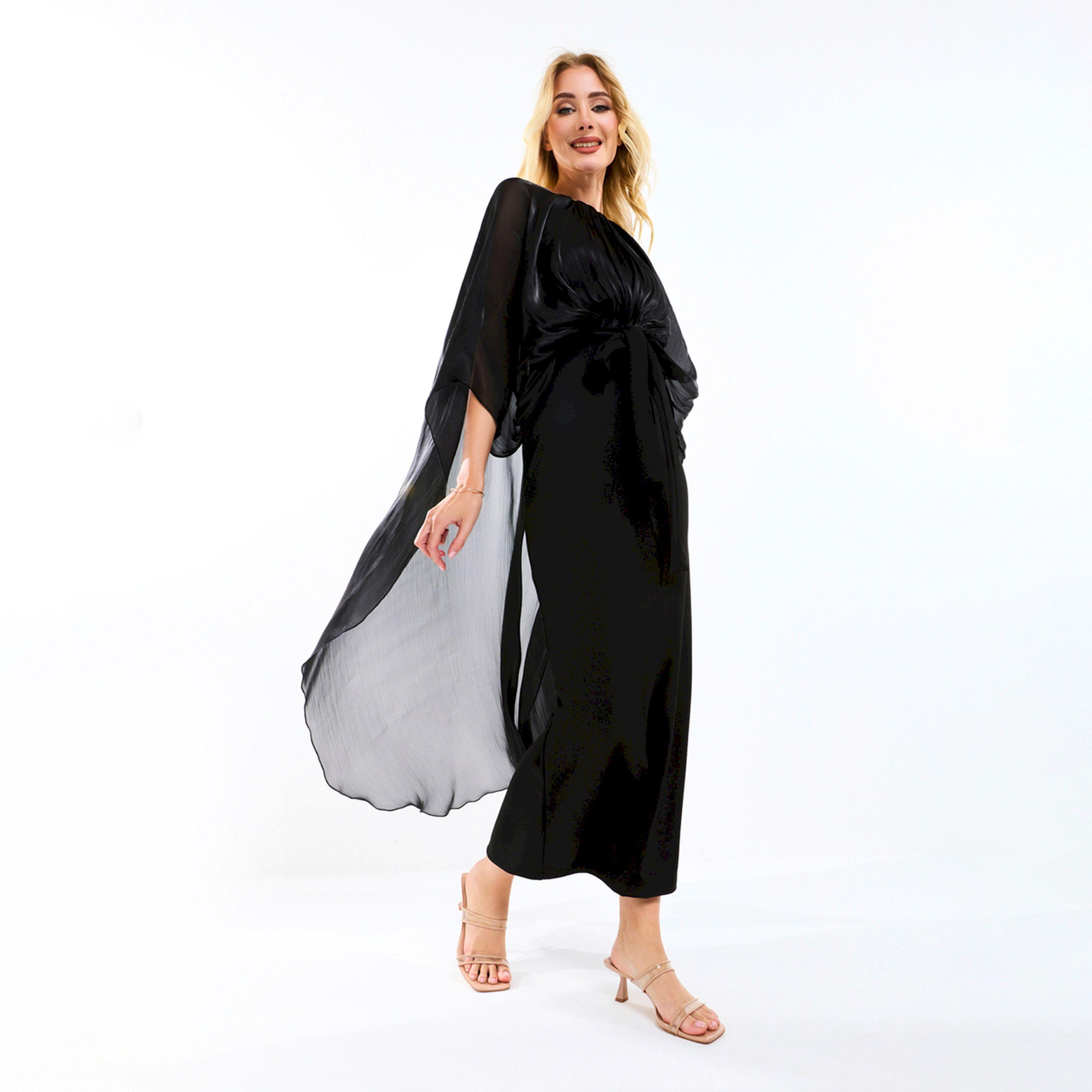 فستان طويل بأكمام بنمط كيب هاوس أوف مودا × ستايلي-women-clothing-dresses-image-3