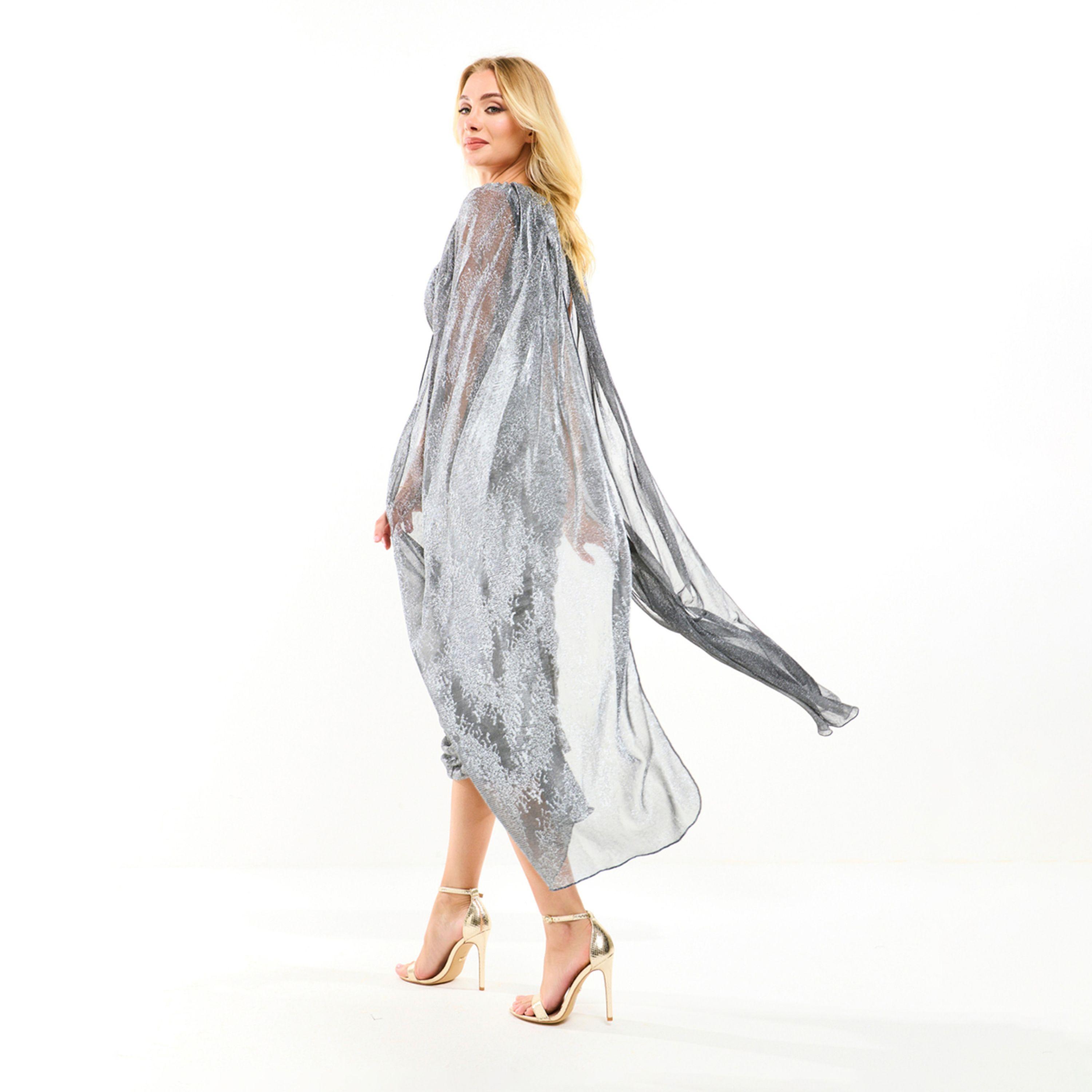 فستان ميدي بوديكون بأكمام كيب هاوس أوف مودا × ستايلي-women-clothing-dresses-image-2
