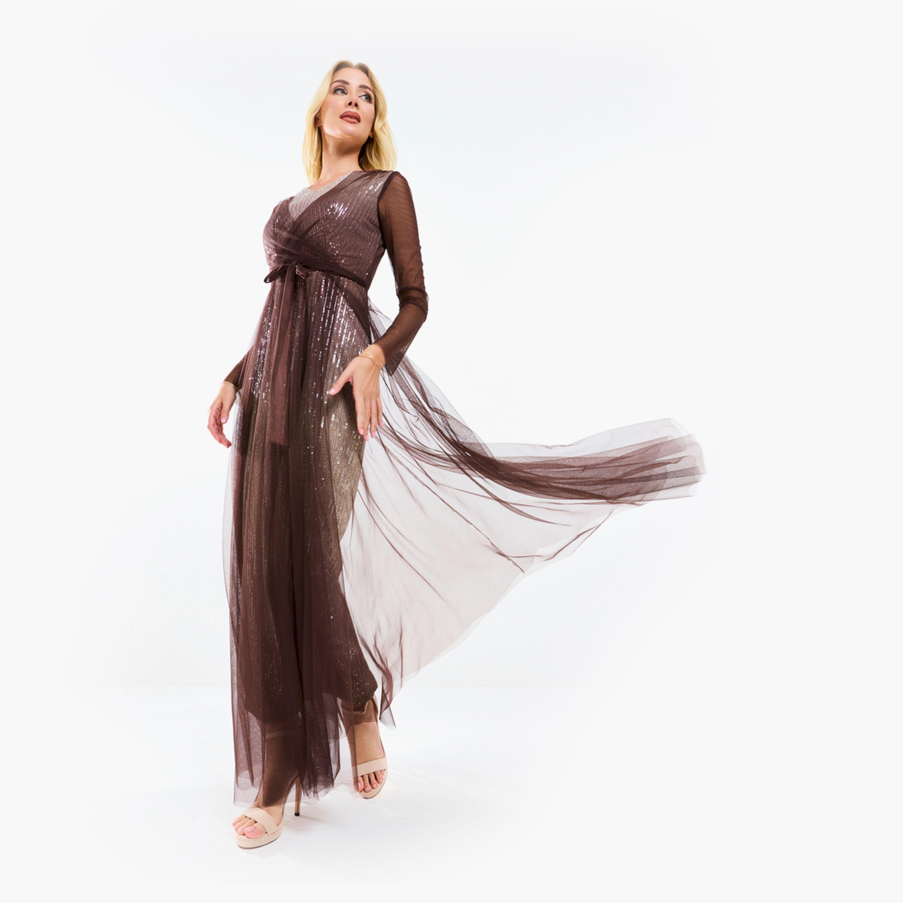 House of Moda X Styli  Sequin Embellished Tulle Layered Maxi Dress-women-clothing-dresses-image-10