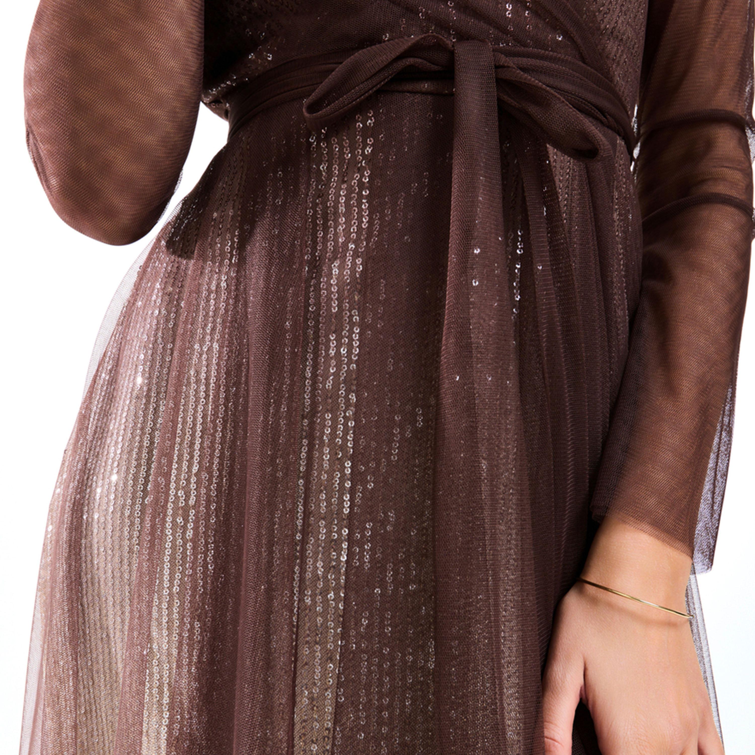 House of Moda X Styli  Sequin Embellished Tulle Layered Maxi Dress-women-clothing-dresses-image-4