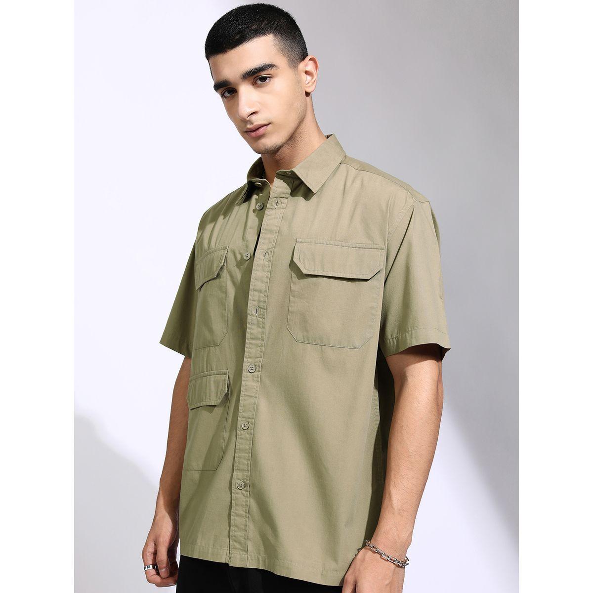 Highlander Oversized Collared Shirt with Pockets Detail-men-clothing-shirts-image-4