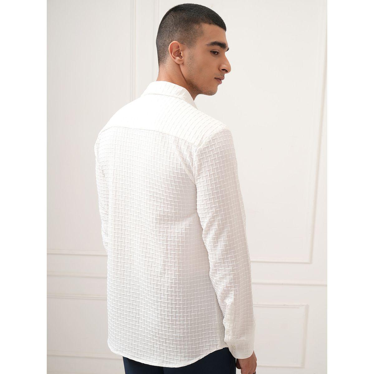 Highlander X Styli Textured Regular Fit Collared Shirt-men-clothing-shirts-image-3