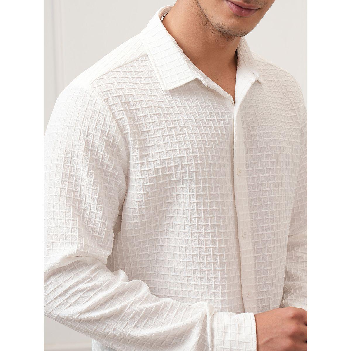 Highlander X Styli Textured Regular Fit Collared Shirt-men-clothing-shirts-image-5