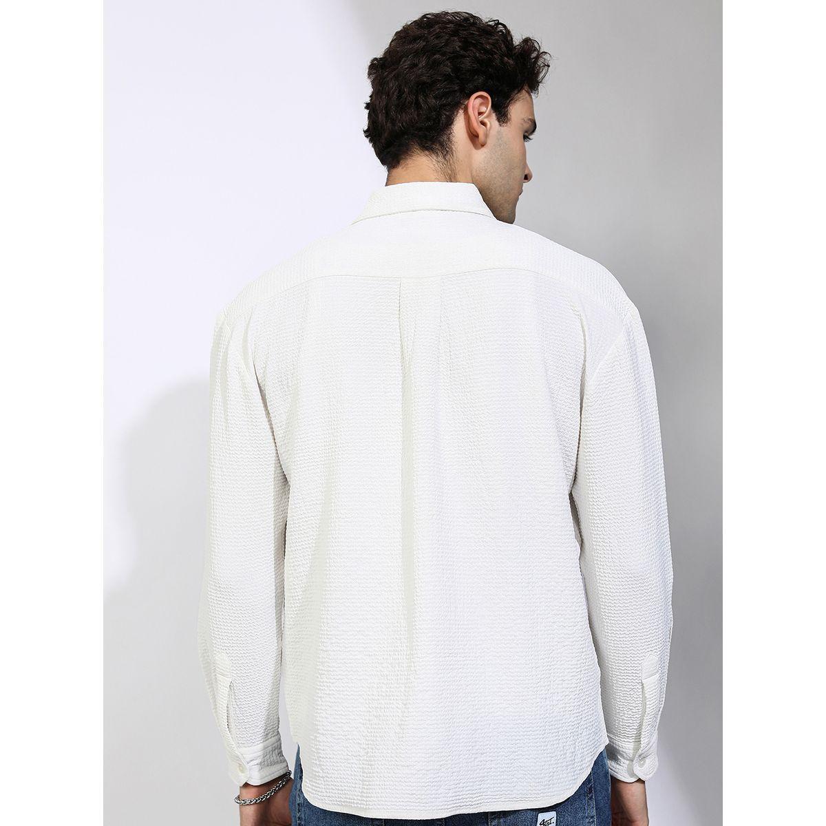 Highlander X Styli Oversized Collared Shirt with Pockets Detail-men-clothing-shirts-image-3