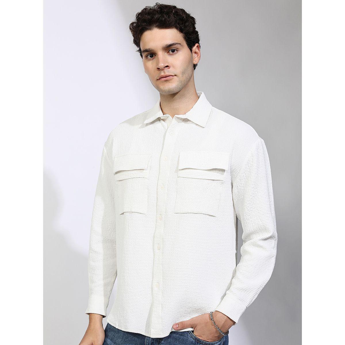 Highlander X Styli Oversized Collared Shirt with Pockets Detail-men-clothing-shirts-image-4