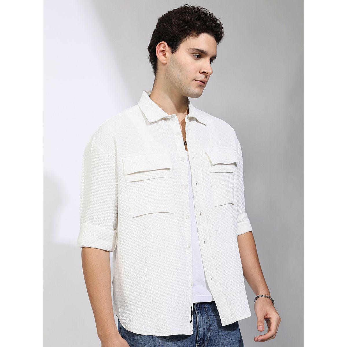 Highlander X Styli Oversized Collared Shirt with Pockets Detail-men-clothing-shirts-image-6