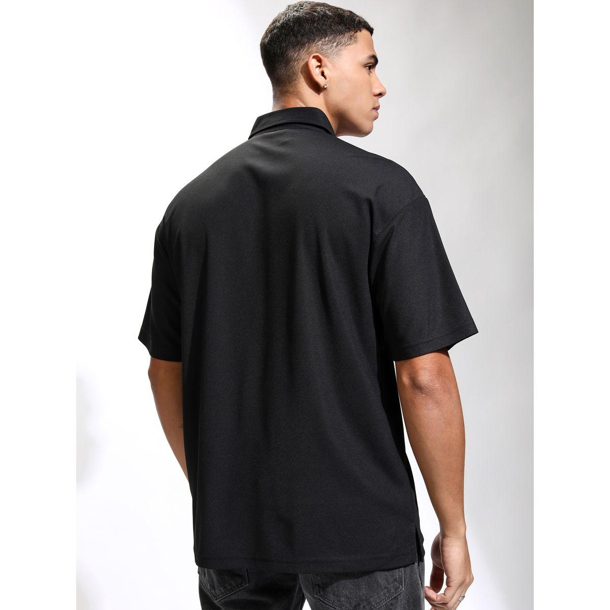 Highlander X Styli Solid Polo Neck Relaxed Fit T-Shirt-men-clothing-tshirtsandpolos-tshirts-image-3
