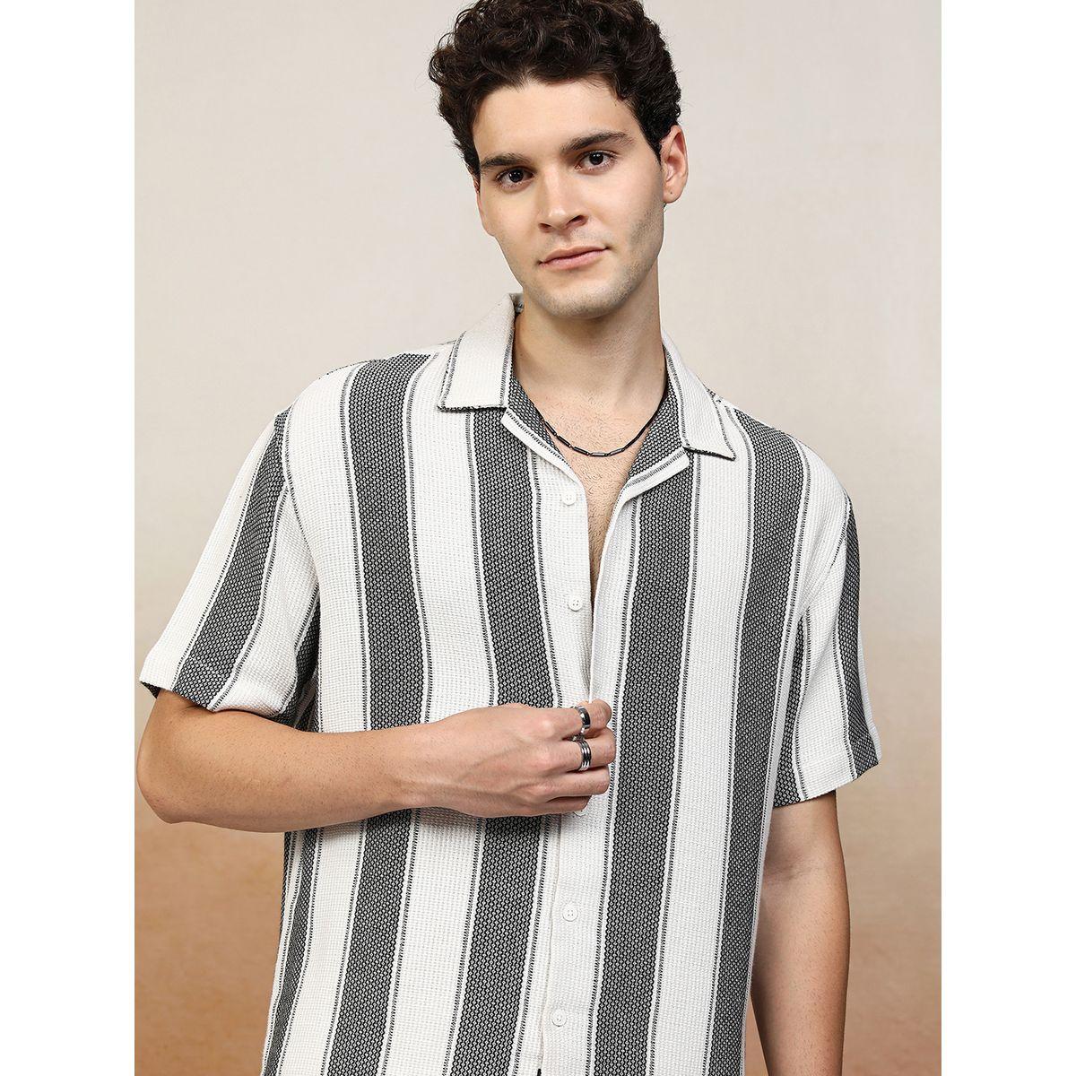 Highlander X Styli Oversized Striped Collared Shirt-men-clothing-shirts-image-1