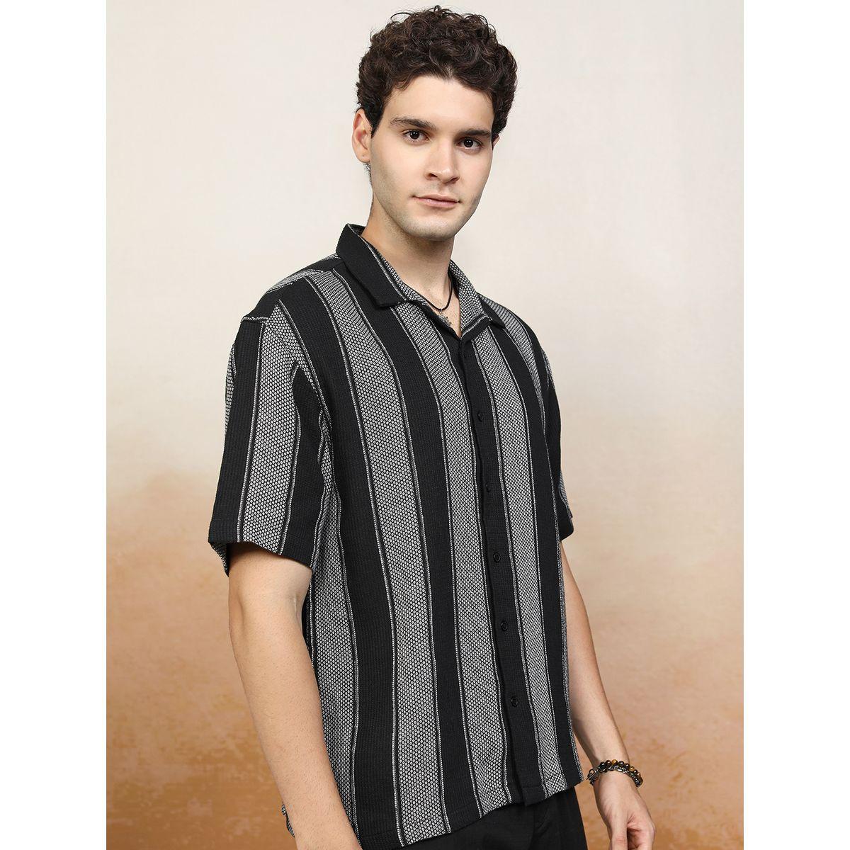 Highlander X Styli Textured Cotton Relaxed Fit Shirt-men-clothing-shirts-image-6