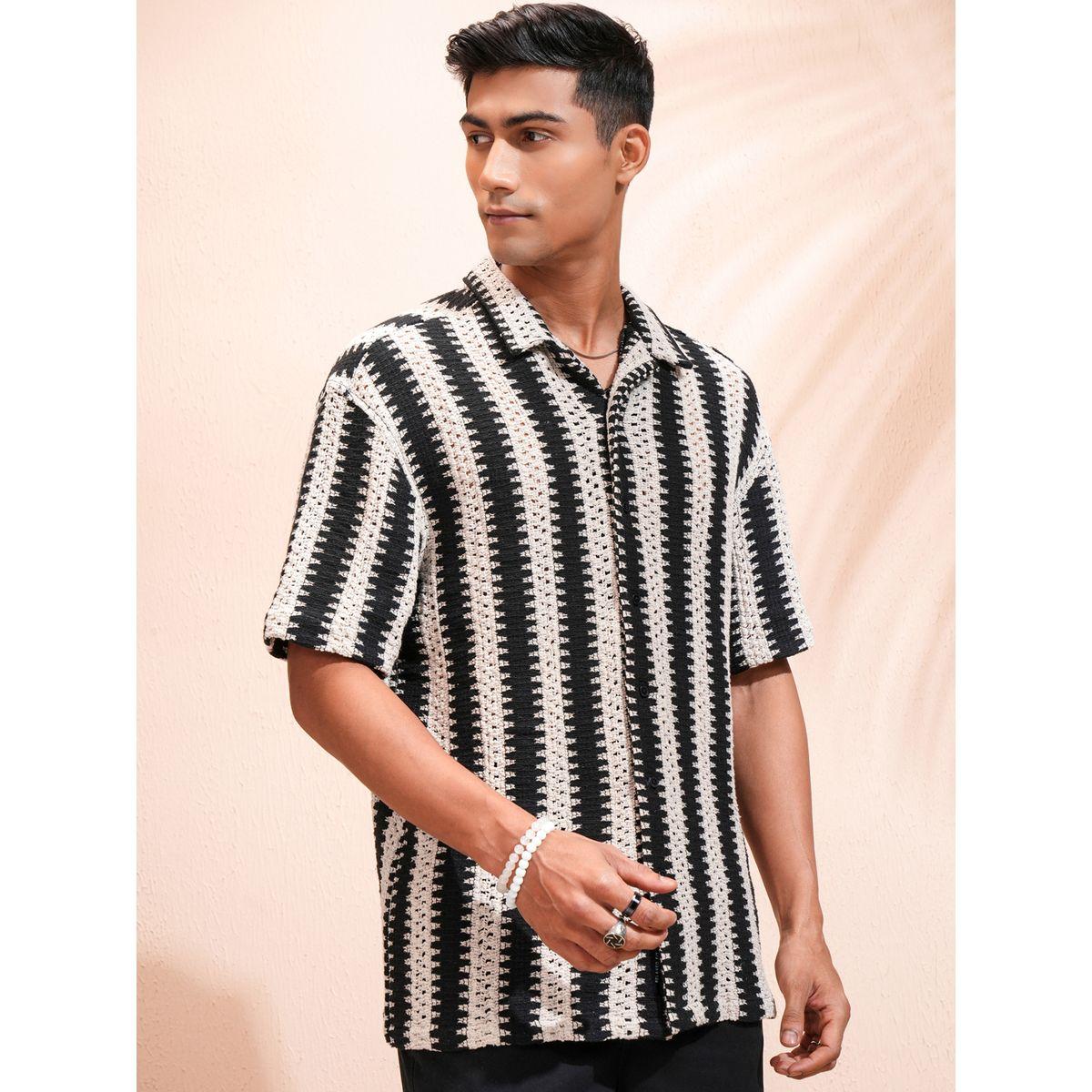 Highlander X Styli Textured Cotton Relaxed Fit Shirt-men-clothing-shirts-image-6