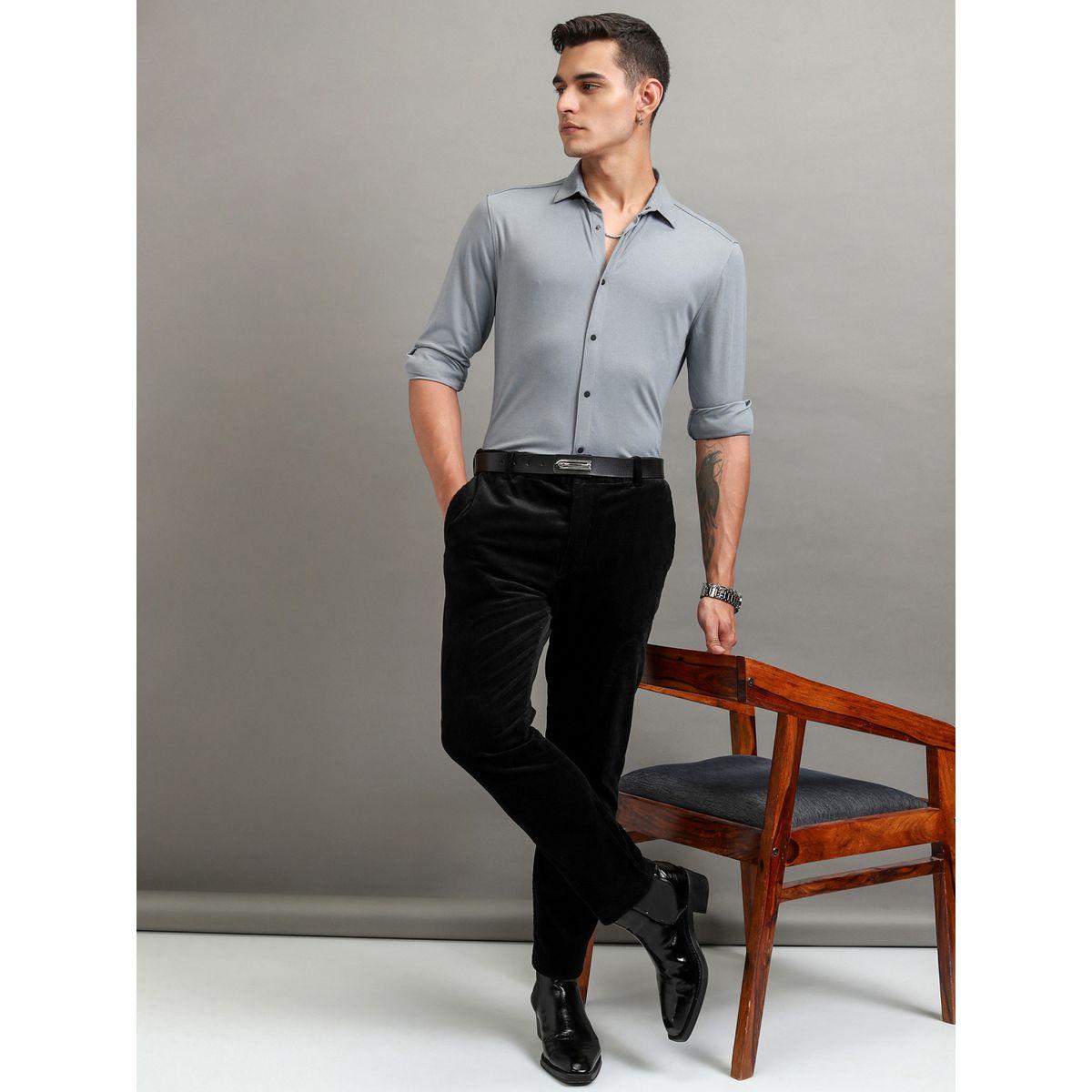 Highlander X Styli Solid Slim Fit Collared Shirt-men-clothing-shirts-image-2