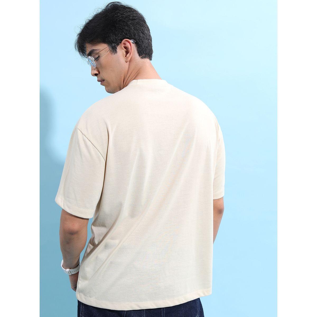 تيشيرت فضفاض بياقة دائرية وطبعة جرافيك كيتش × ستايلي-men-clothing-tshirtsandpolos-tshirts-image-3