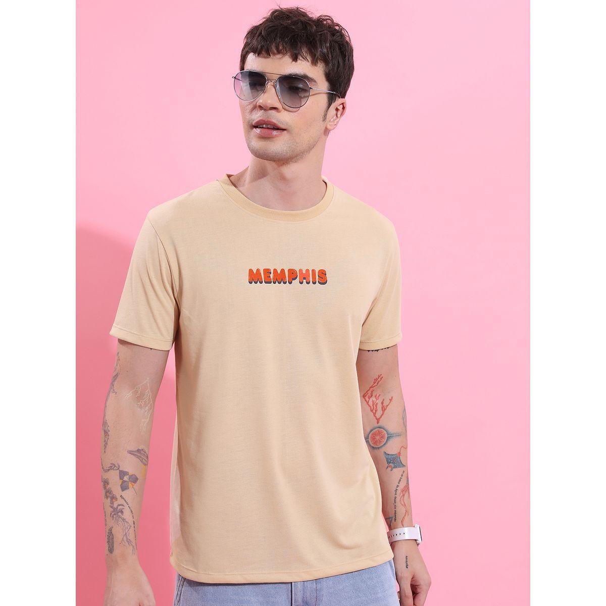 تيشيرت بقصة مريحة وياقة دائرية مع طبعة جرافيك كيتش × ستايلي-men-clothing-tshirtsandpolos-tshirts-image-3