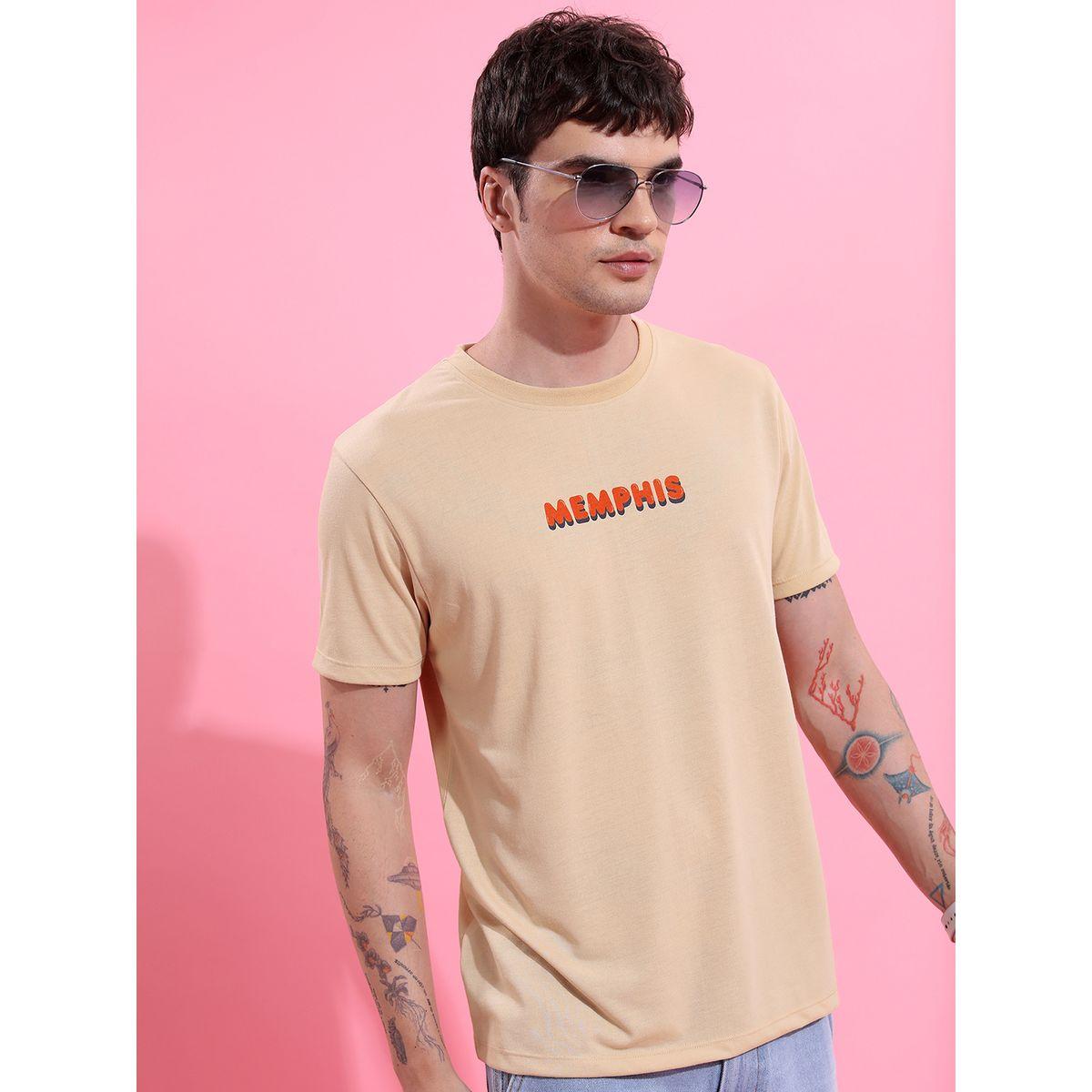 تيشيرت بقصة مريحة وياقة دائرية مع طبعة جرافيك كيتش × ستايلي-men-clothing-tshirtsandpolos-tshirts-image-6