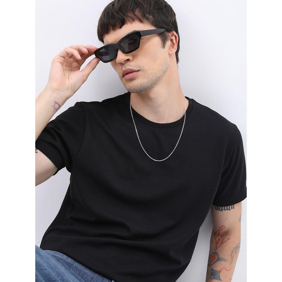 Ketch X Styli Solid Round Neck Regular Fit T-Shirt-men-clothing-tshirtsandpolos-tshirts-image-1