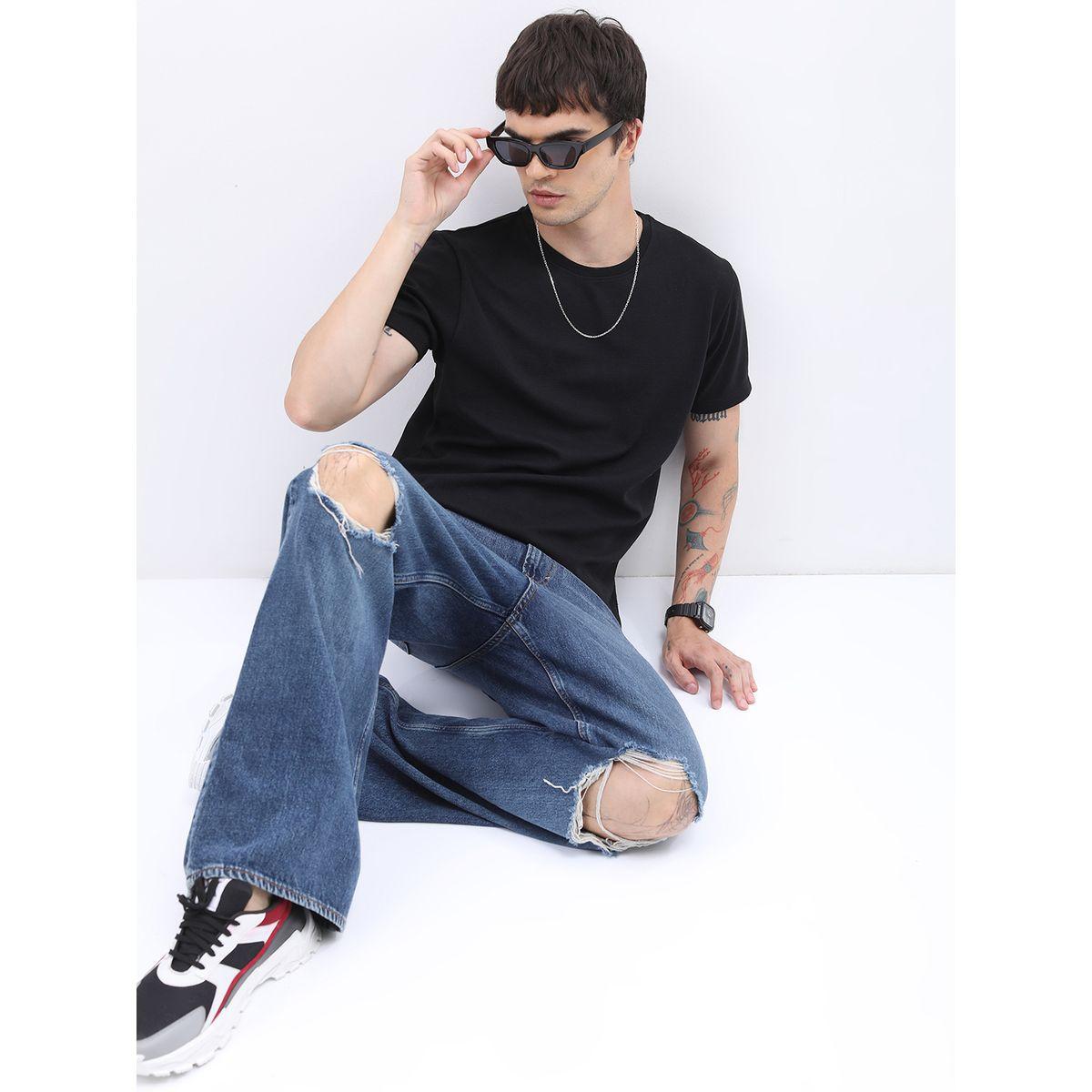 Ketch X Styli Solid Round Neck Regular Fit T-Shirt-men-clothing-tshirtsandpolos-tshirts-image-2