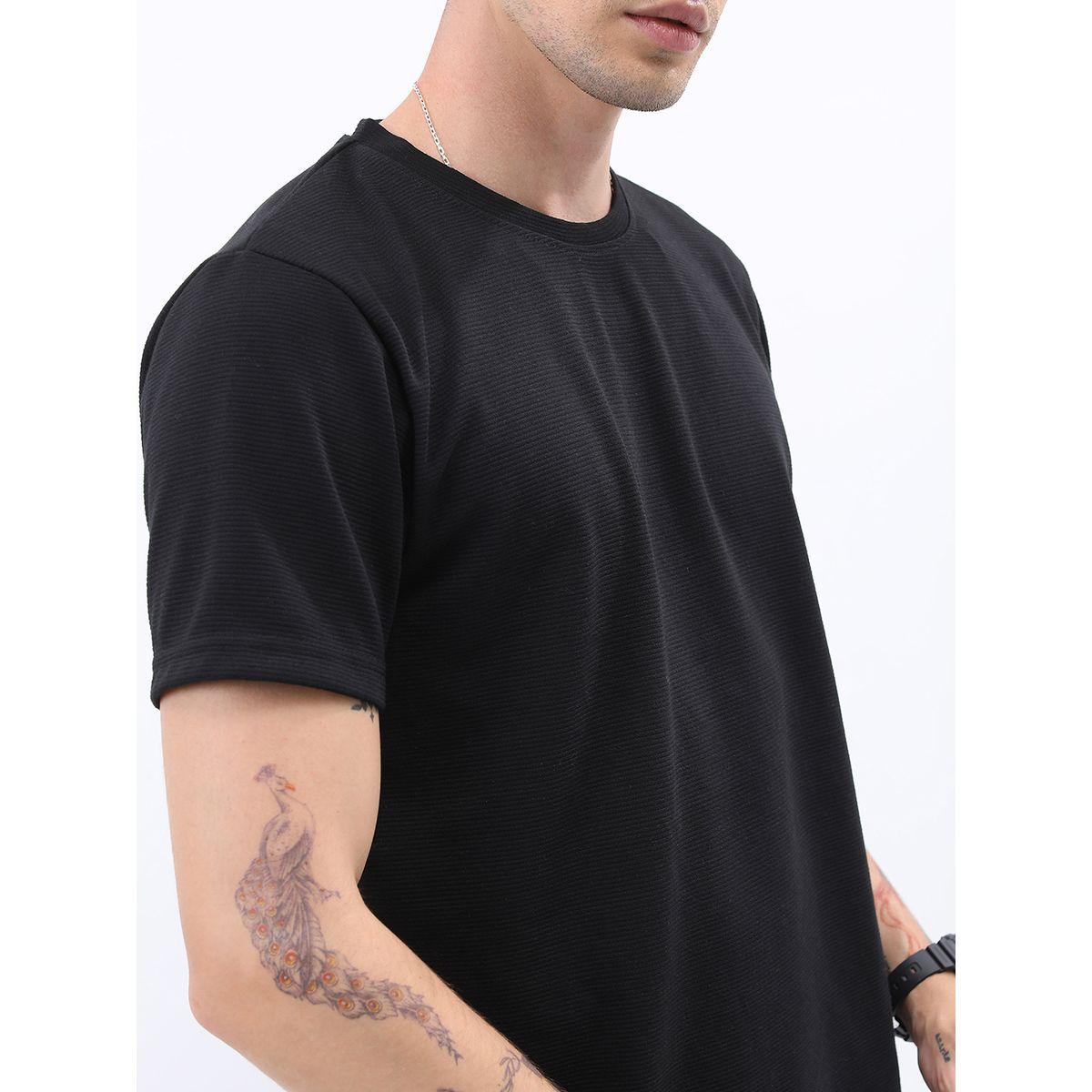 تيشيرت بقصة عادية وياقة دائرية مع طبعة جرافيك كيتش × ستايلي-men-clothing-tshirtsandpolos-tshirts-image-5