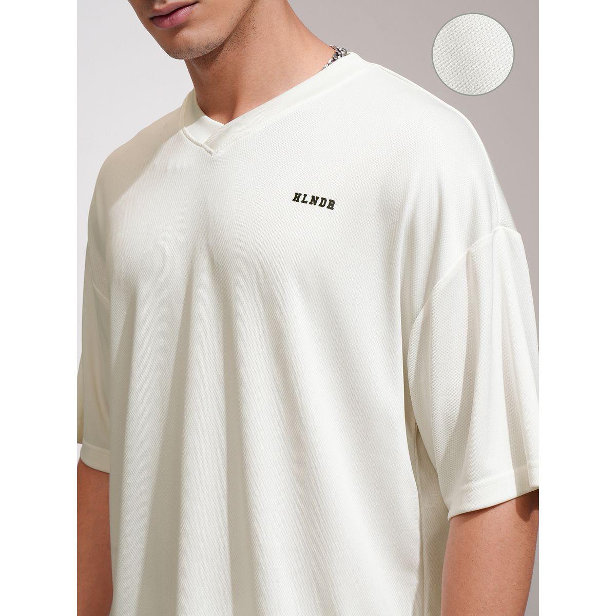 Highlander X Styli Solid Embroidered V-Neck Oversized T-Shirt-men-clothing-tshirtsandpolos-tshirts-image-5