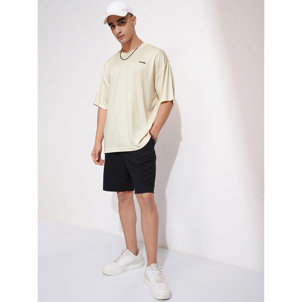 Highlander X Styli Solid Embroidered V-Neck Oversized T-Shirt-men-clothing-tshirtsandpolos-tshirts-image-2