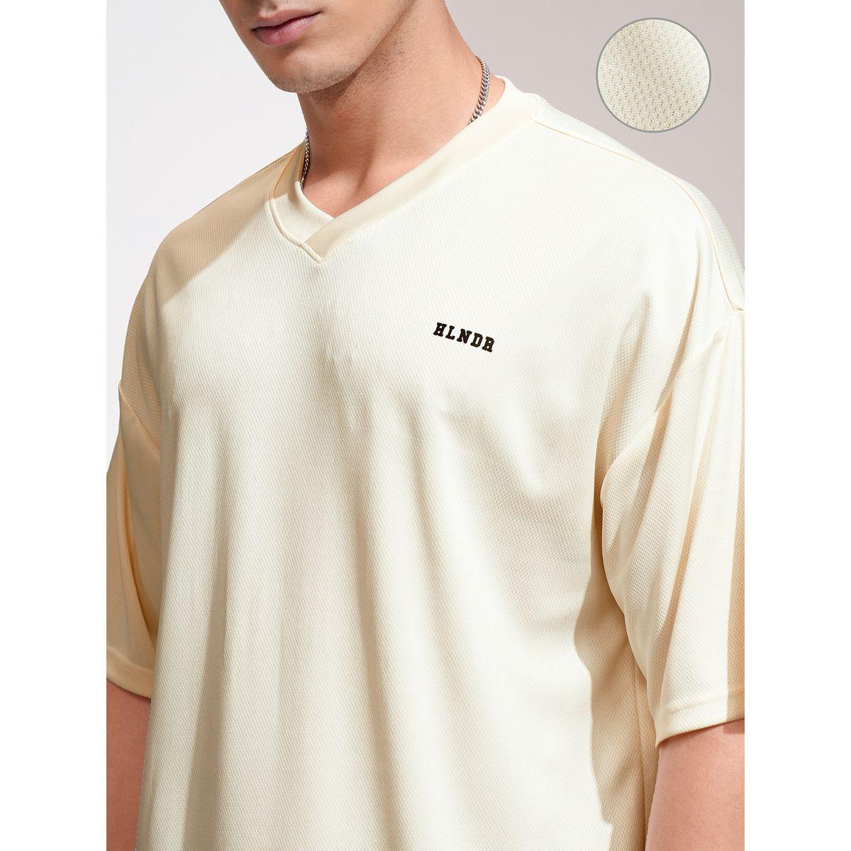 Highlander X Styli Solid Embroidered V-Neck Oversized T-Shirt-men-clothing-tshirtsandpolos-tshirts-image-5