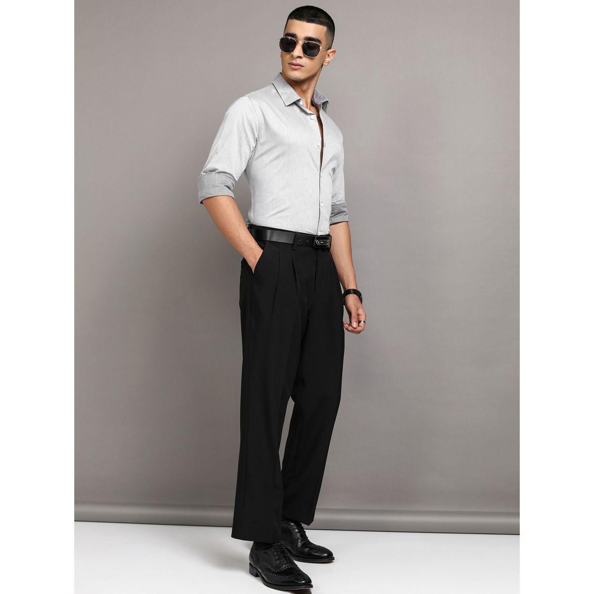 Highlander X Styli Solid Cotton Slim Fit Shirt with Pocket-men-clothing-shirts-image-2