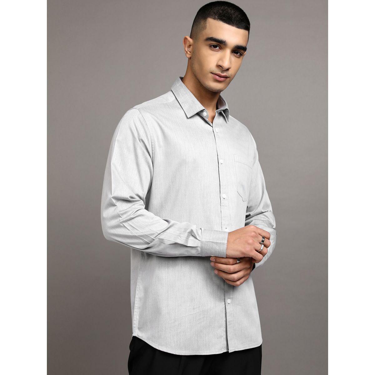 Highlander X Styli Solid Cotton Slim Fit Shirt with Pocket-men-clothing-shirts-image-6