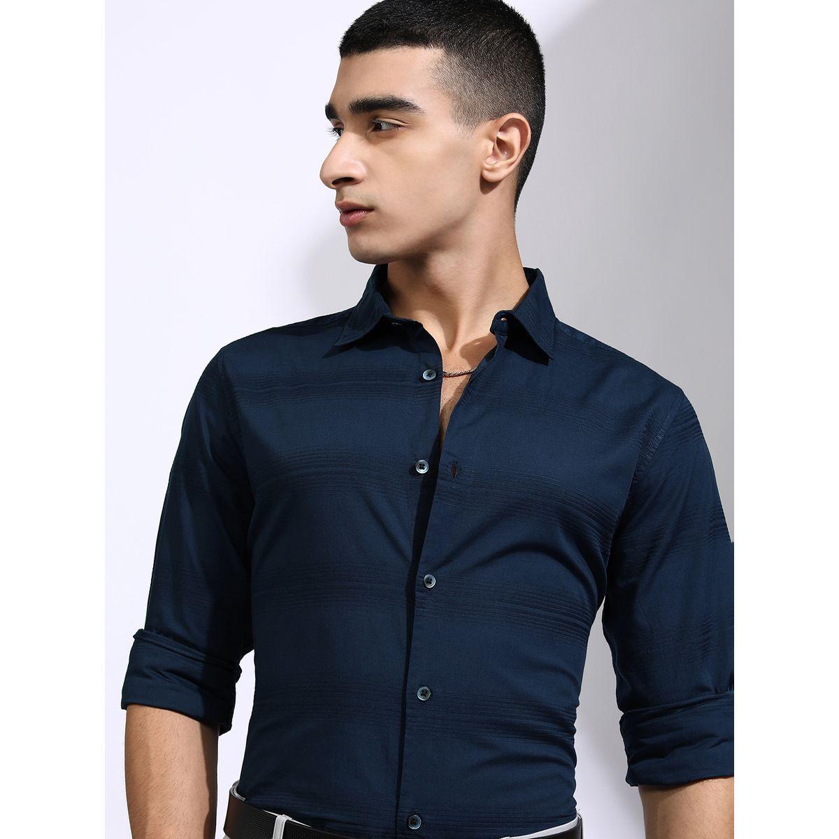 Highlander X Styli Striped Slim Fit Collared Shirt-men-clothing-shirts-image-1
