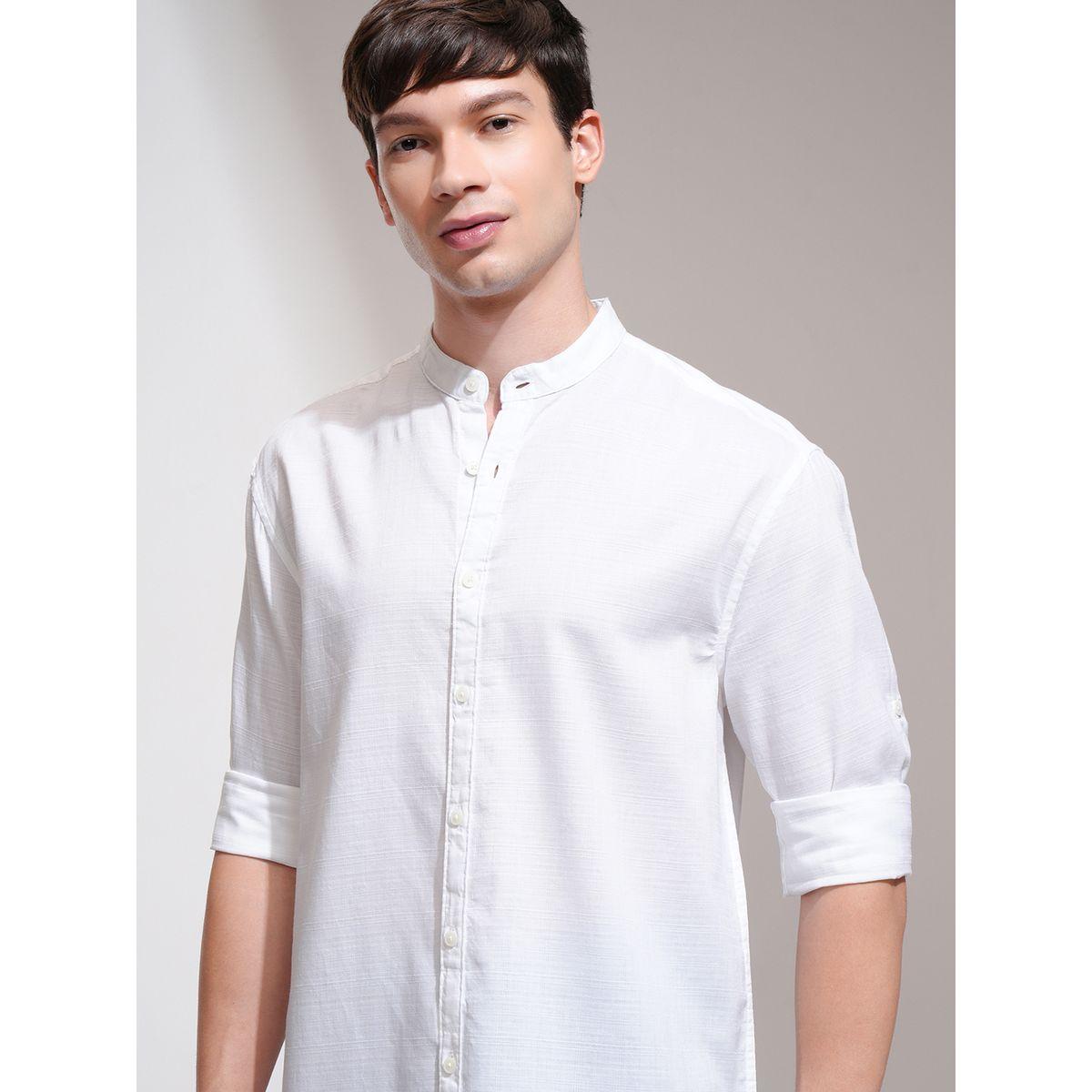 Highlander X Styli Relaxed Fit Mandarin Collar Shirt-men-clothing-shirts-image-1