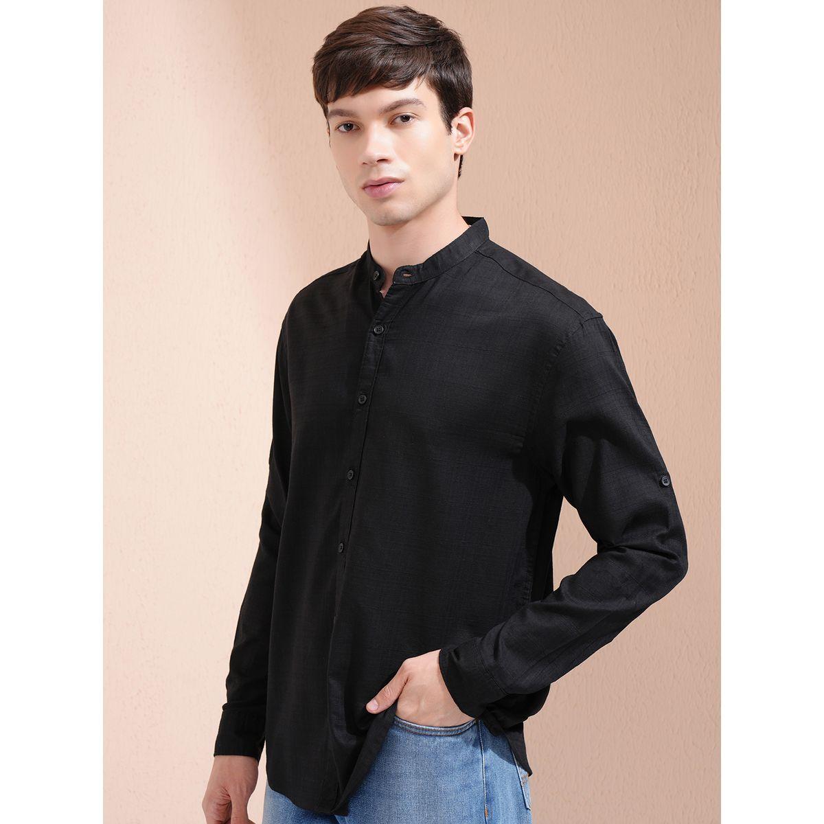 Highlander X Styli Relaxed Fit Mandarin Collar Shirt-men-clothing-shirts-image-4