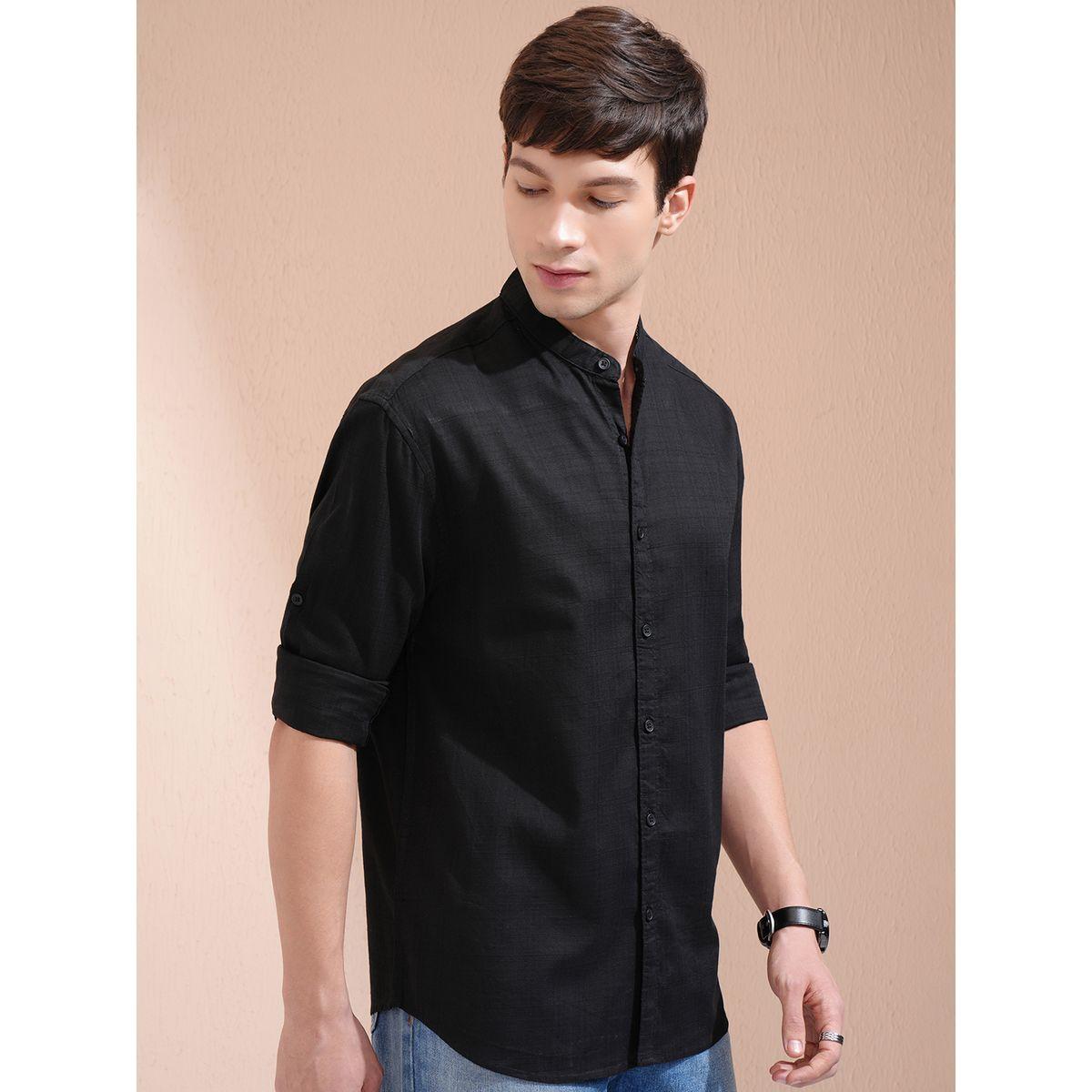 Highlander X Styli Relaxed Fit Mandarin Collar Shirt-men-clothing-shirts-image-6