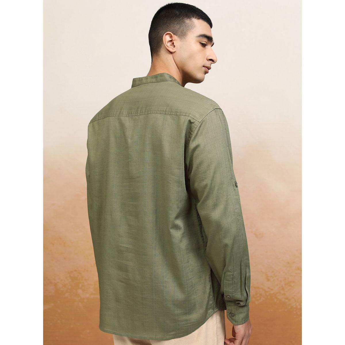 Highlander X Styli Relaxed Fit Mandarin Collar Shirt-men-clothing-shirts-image-3