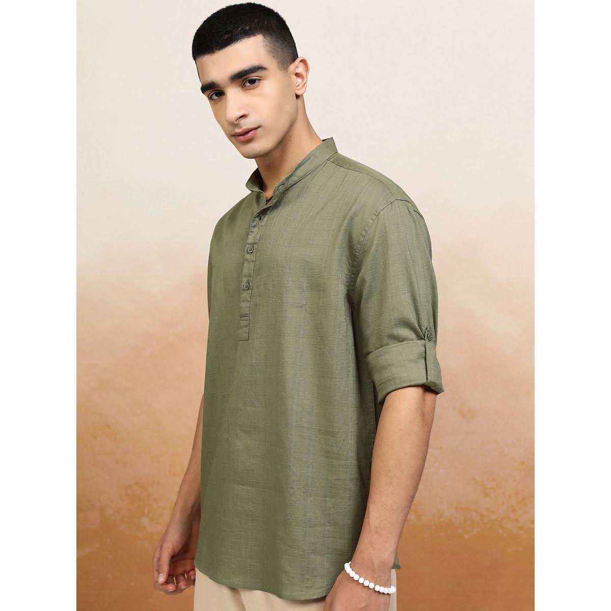 Highlander X Styli Relaxed Fit Mandarin Collar Shirt-men-clothing-shirts-image-4