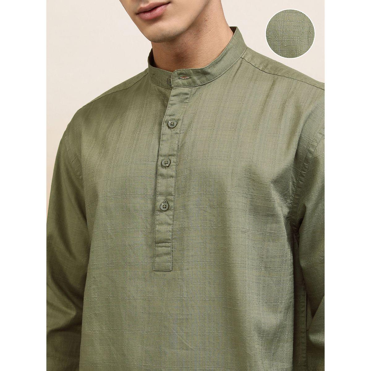 Highlander X Styli Relaxed Fit Mandarin Collar Shirt-men-clothing-shirts-image-5