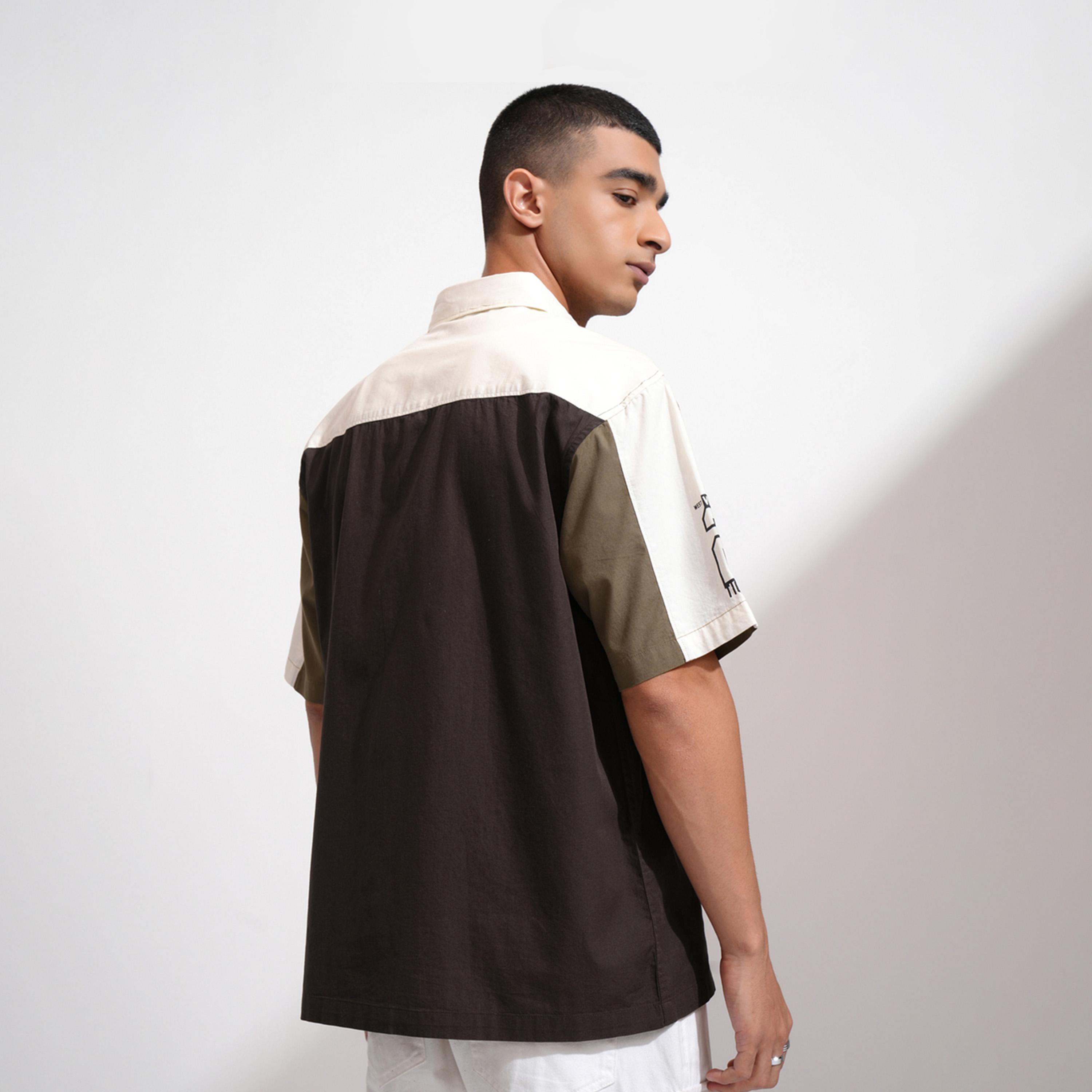 Highlander X Styli Color Block Slogan Print Oversized Shirt-men-clothing-shirts-image-3