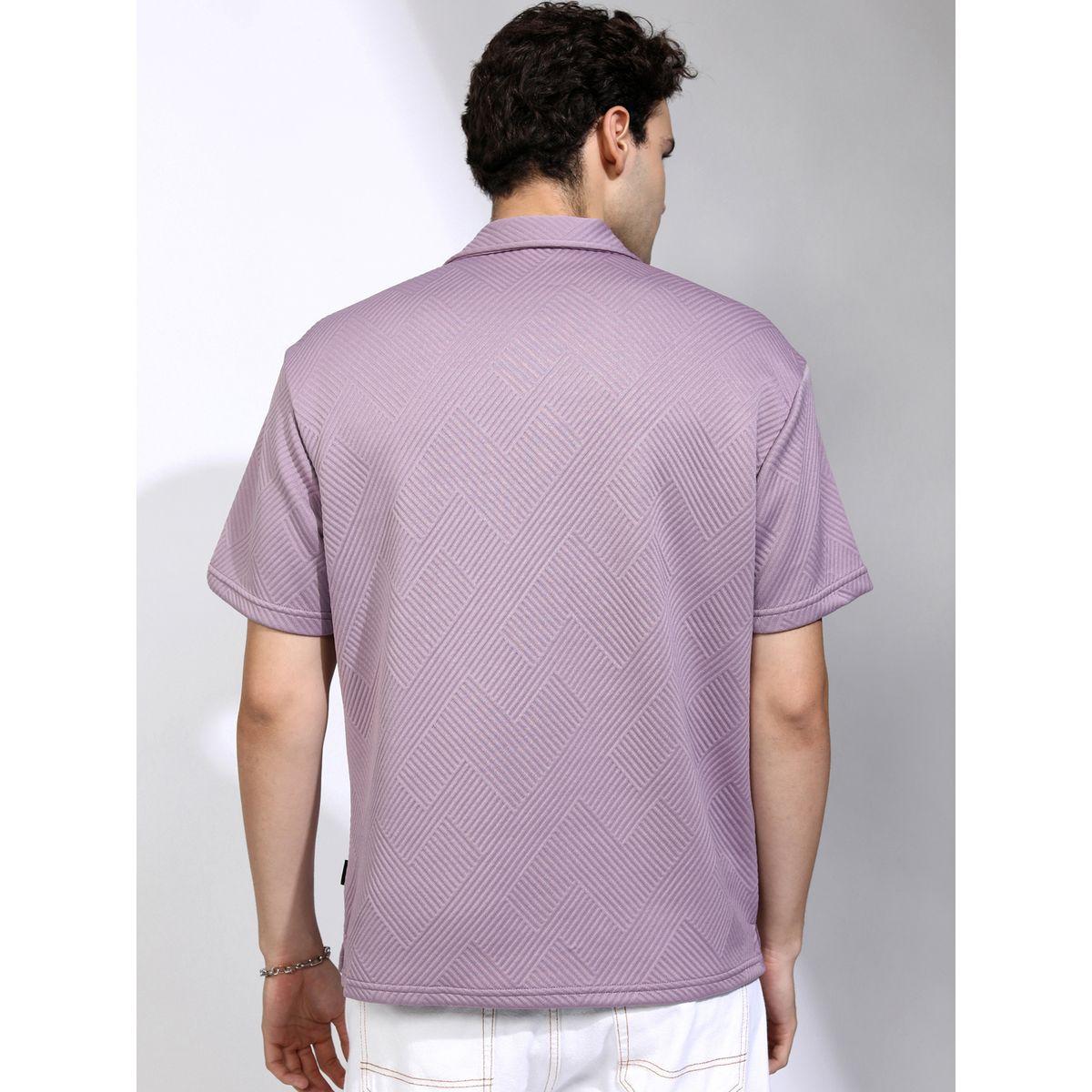 Highlander X Styli Textured Relaxed Fit Collared Shirt-men-clothing-shirts-image-3