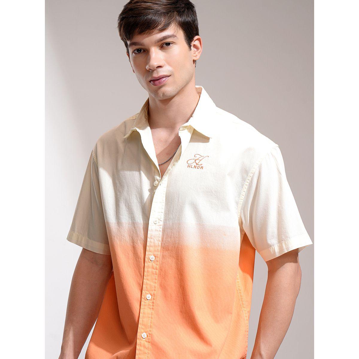 قميص فضفاض بنمط كتل الألوان-men-clothing-shirts-image-1